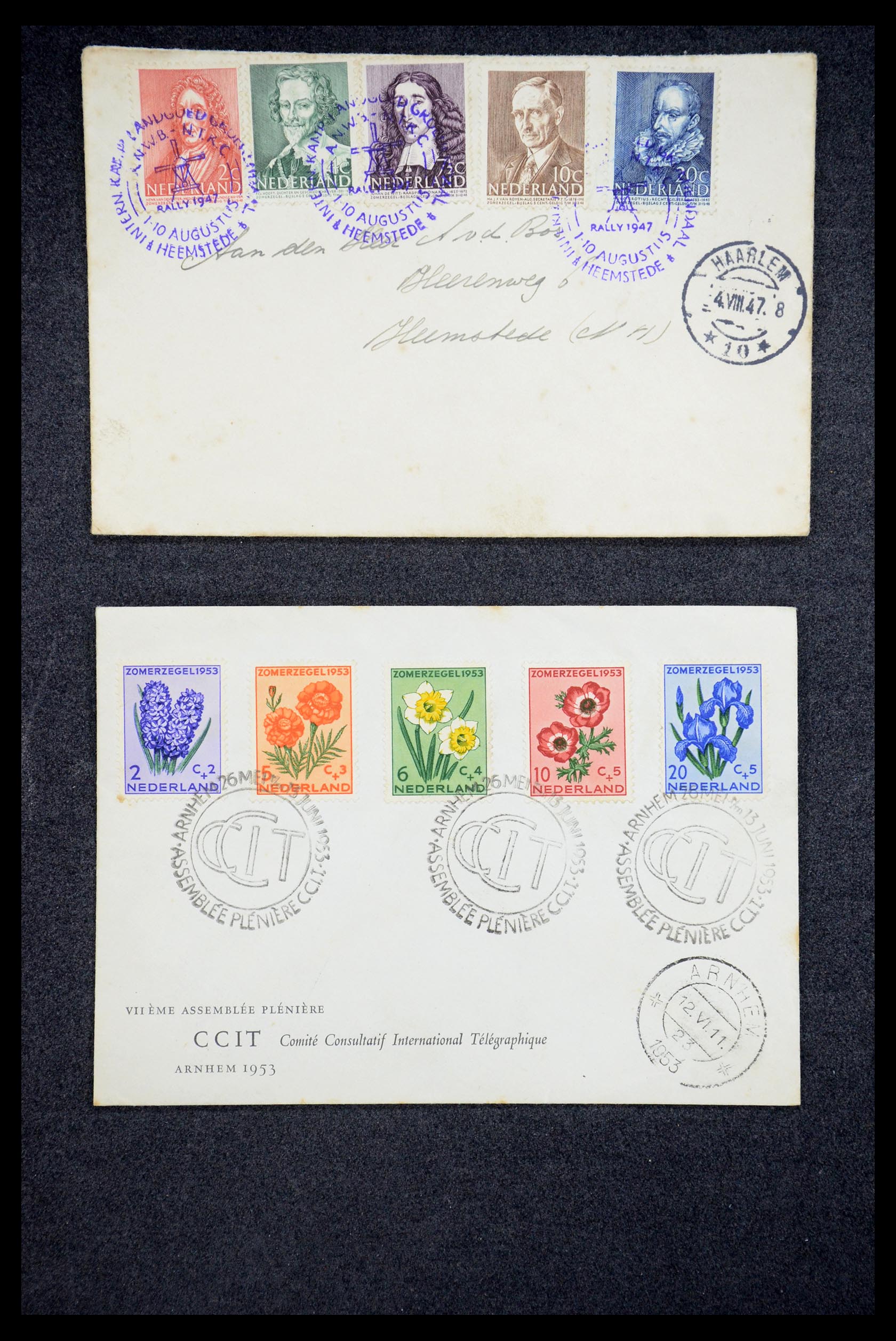 35205 045 - Postzegelverzameling 35205 Nederlandse gebieden FDC's 1927-1960.