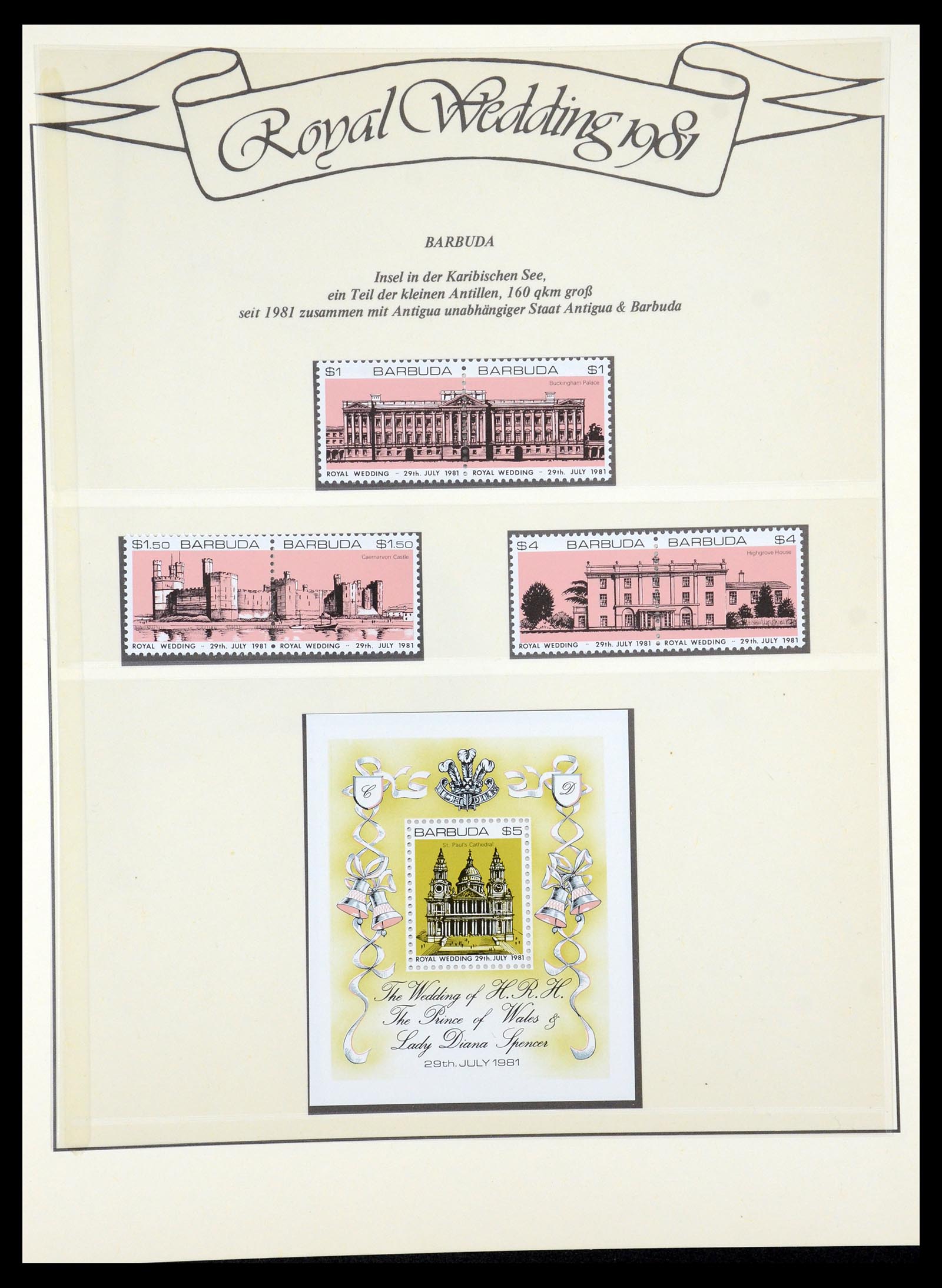 35210 004 - Postzegelverzameling 35210 Charles & Diana 1981-1997.