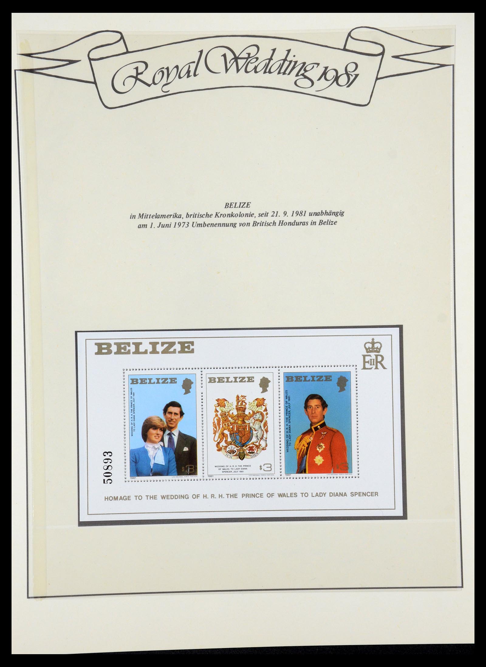 35210 006 - Stamp Collection 35210 Charles & Diana 1981-1997.