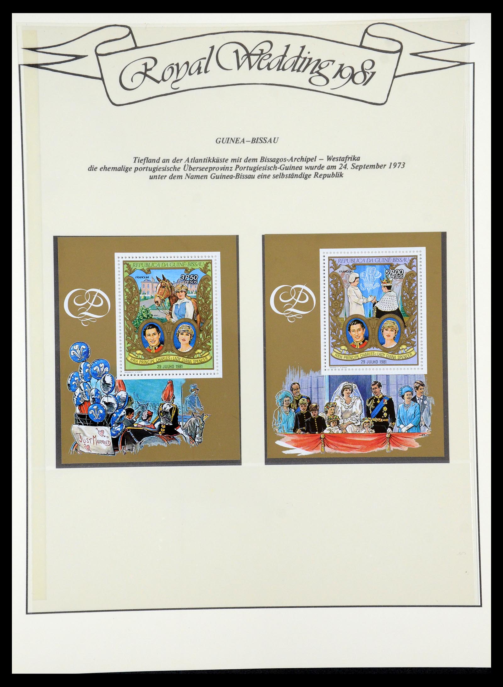 35210 025 - Postzegelverzameling 35210 Charles & Diana 1981-1997.