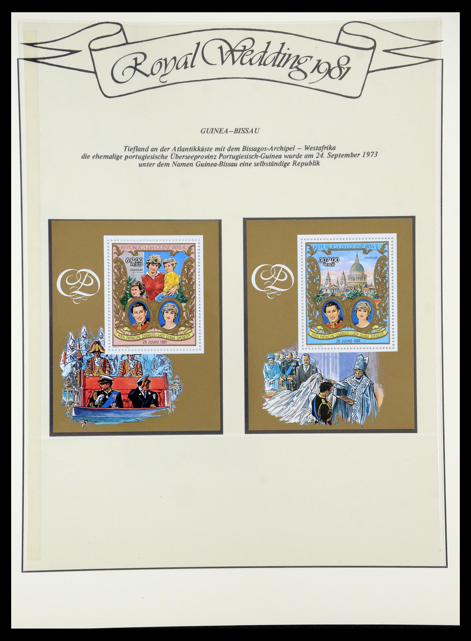35210 026 - Postzegelverzameling 35210 Charles & Diana 1981-1997.