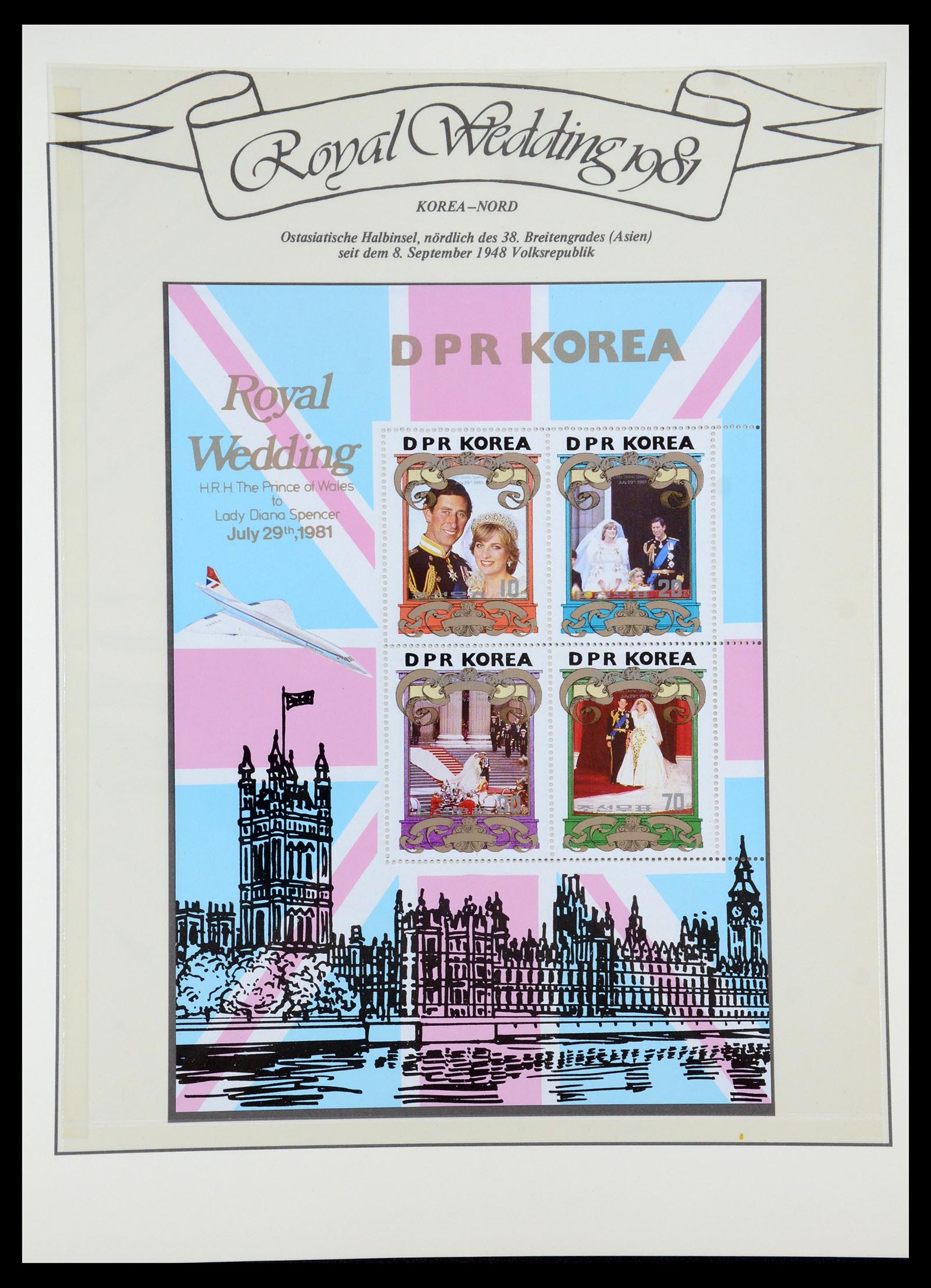 35210 038 - Postzegelverzameling 35210 Charles & Diana 1981-1997.