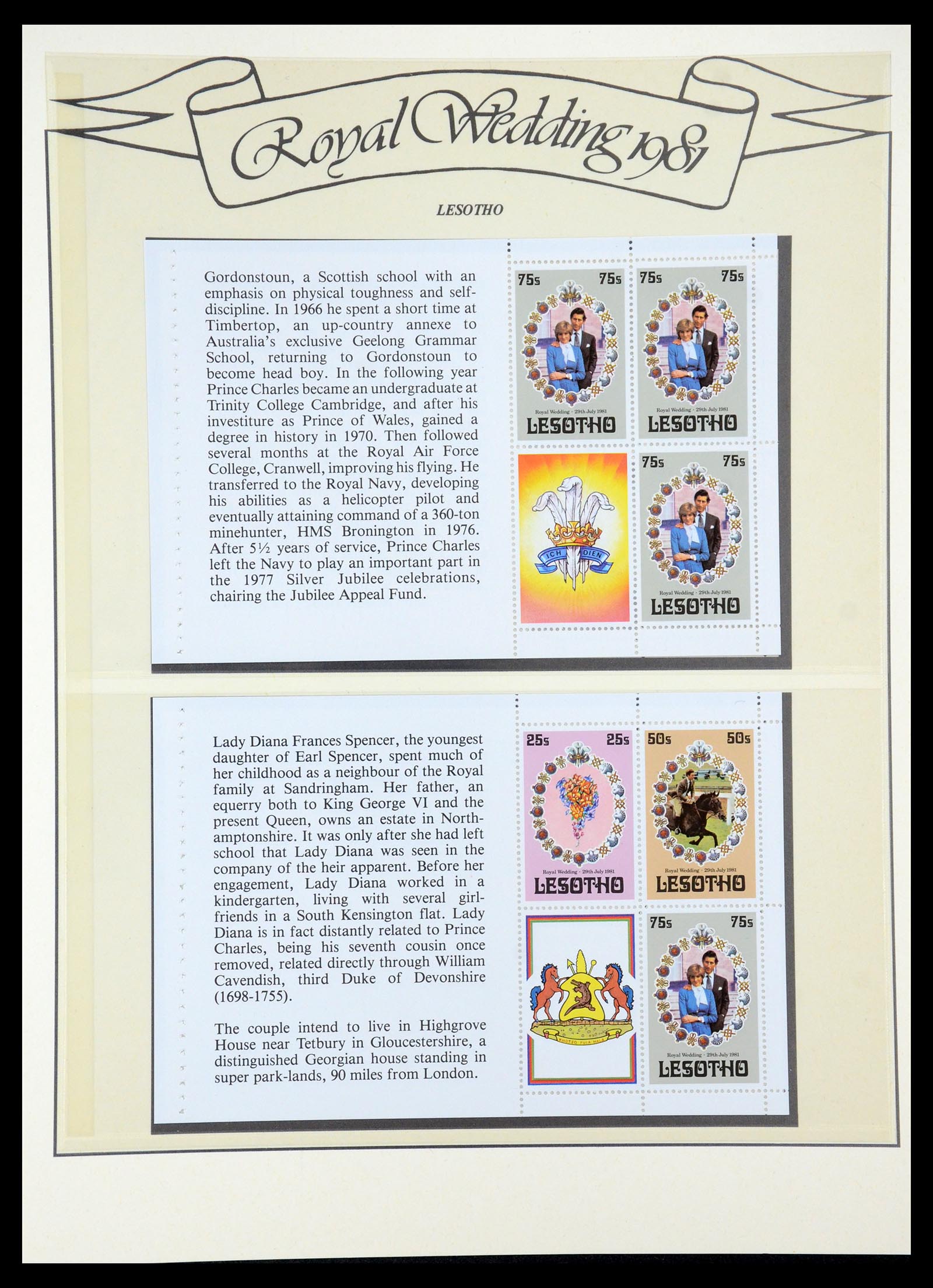 35210 041 - Postzegelverzameling 35210 Charles & Diana 1981-1997.