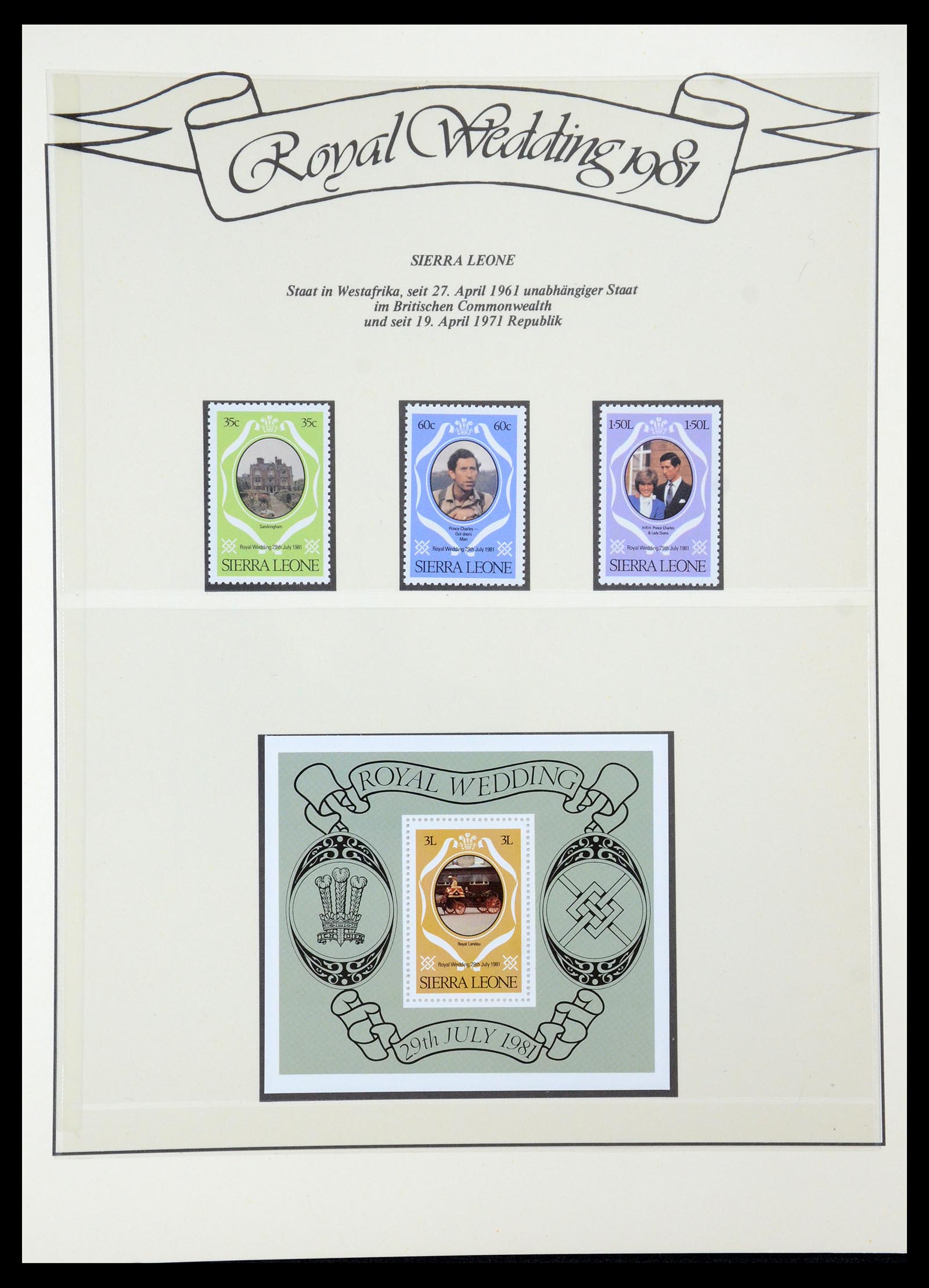 35210 051 - Postzegelverzameling 35210 Charles & Diana 1981-1997.