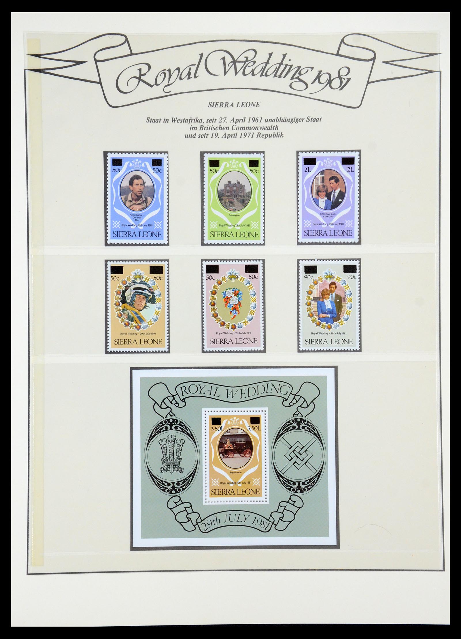 35210 055 - Postzegelverzameling 35210 Charles & Diana 1981-1997.