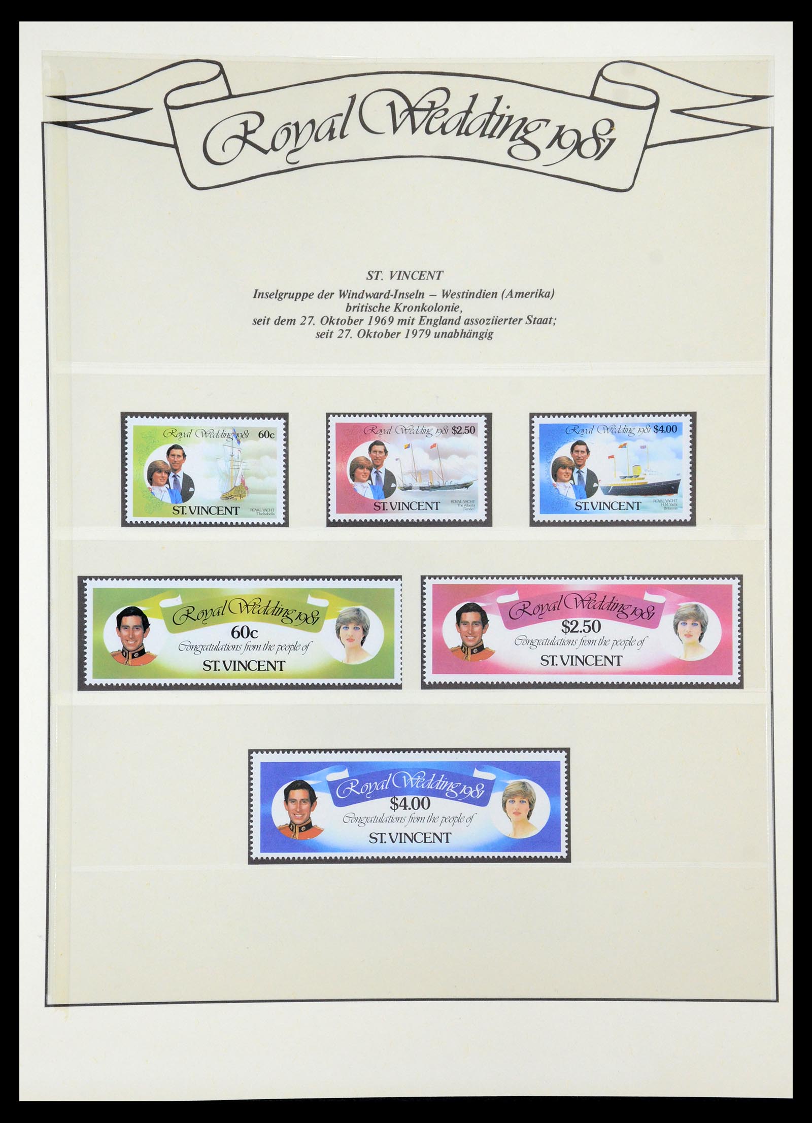35210 059 - Postzegelverzameling 35210 Charles & Diana 1981-1997.