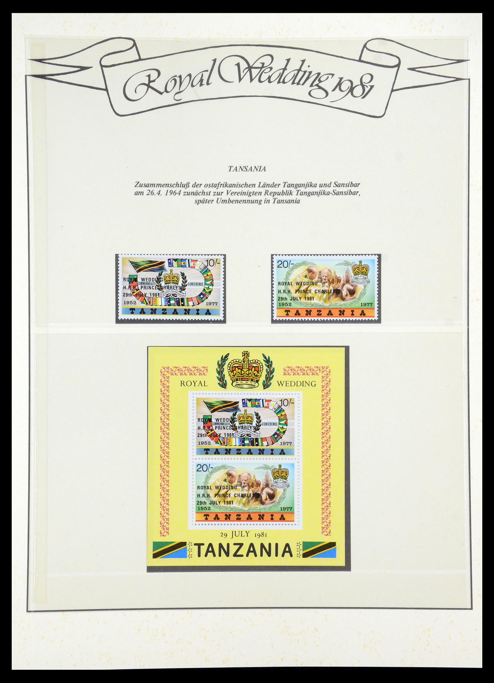 35210 060 - Postzegelverzameling 35210 Charles & Diana 1981-1997.