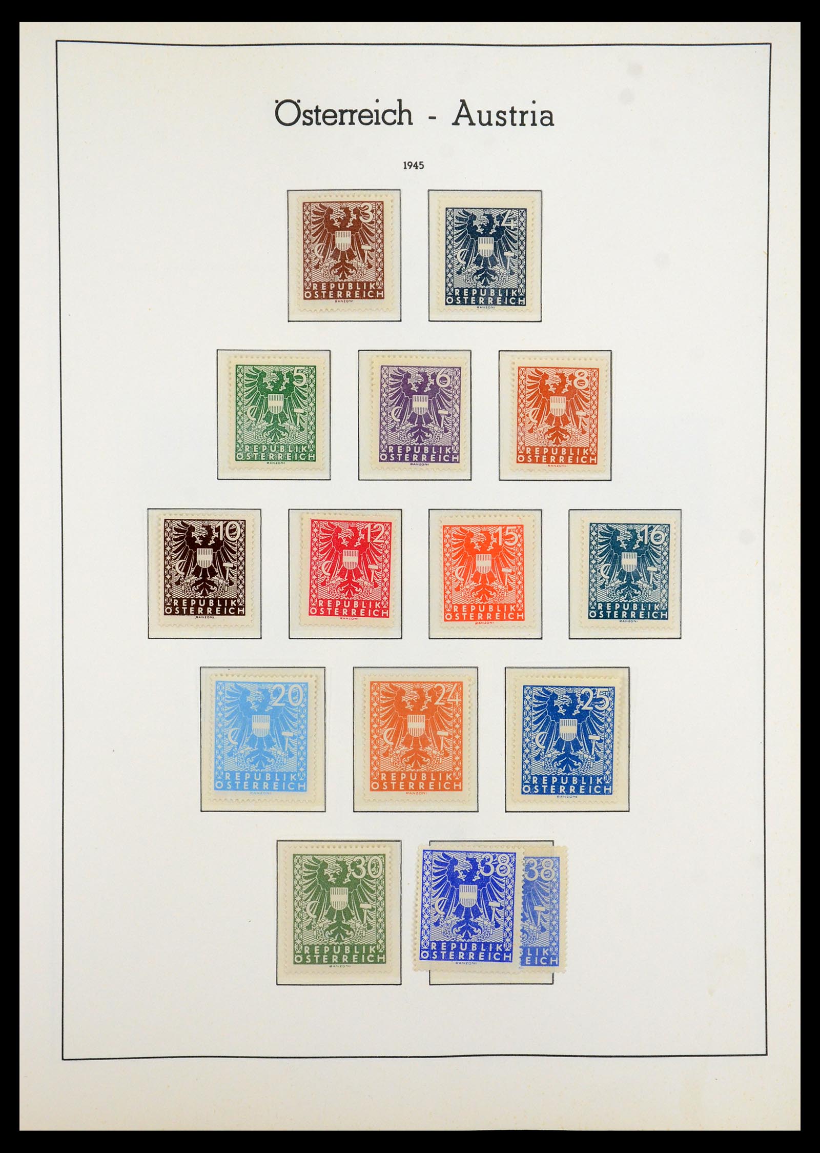 35211 004 - Postzegelverzameling 35211 Oostenrijk 1945-1978.