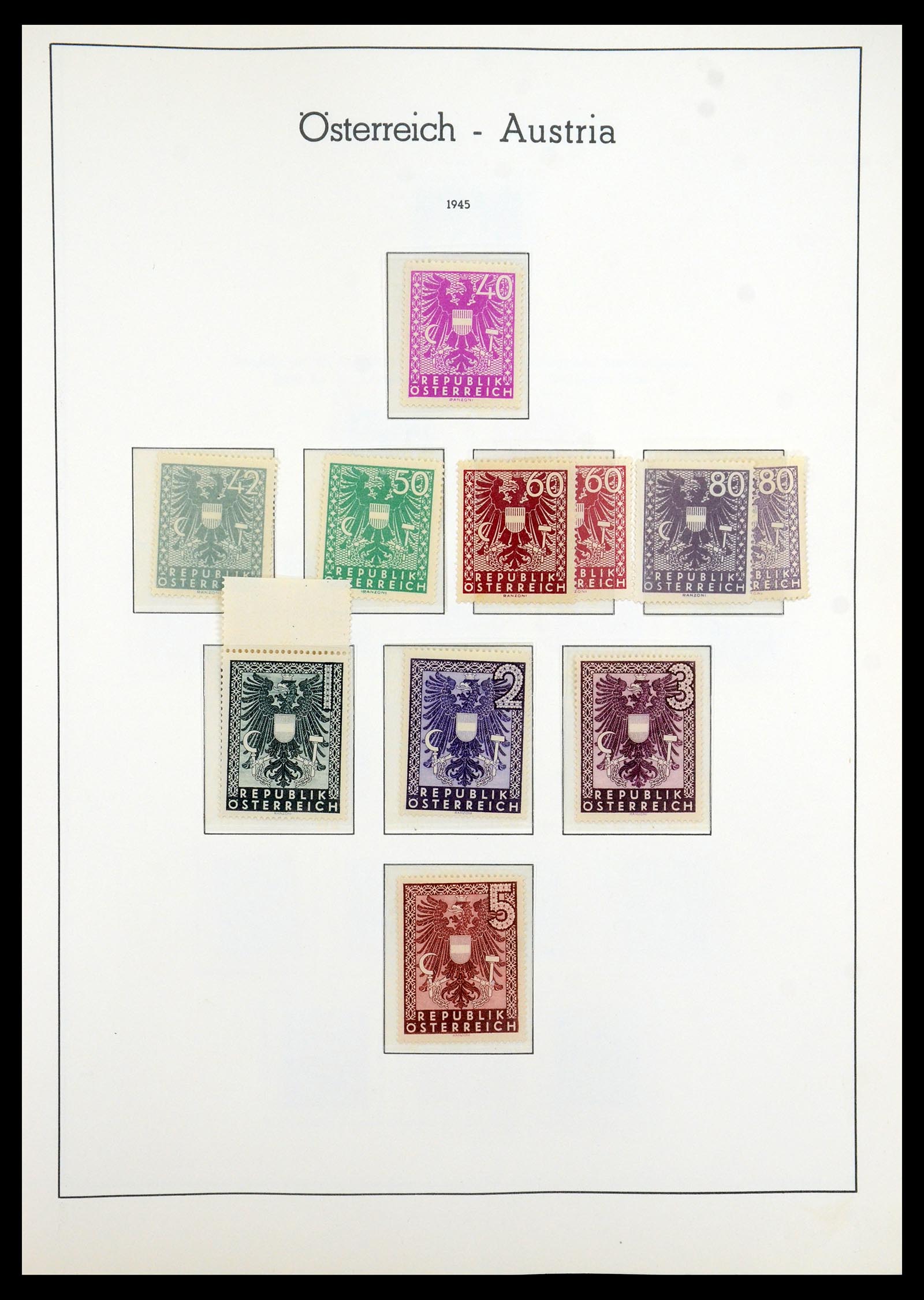 35211 005 - Postzegelverzameling 35211 Oostenrijk 1945-1978.