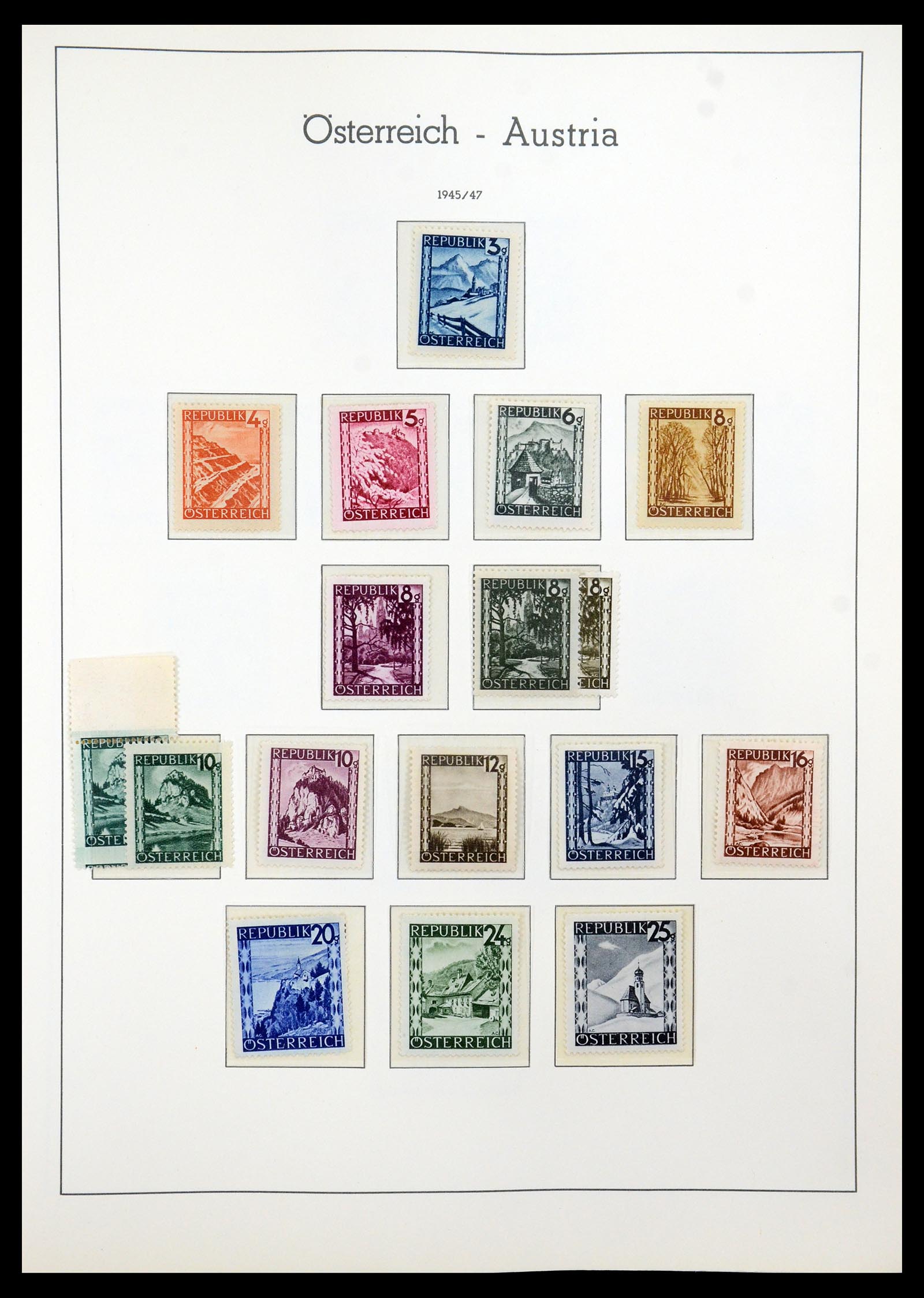 35211 007 - Postzegelverzameling 35211 Oostenrijk 1945-1978.