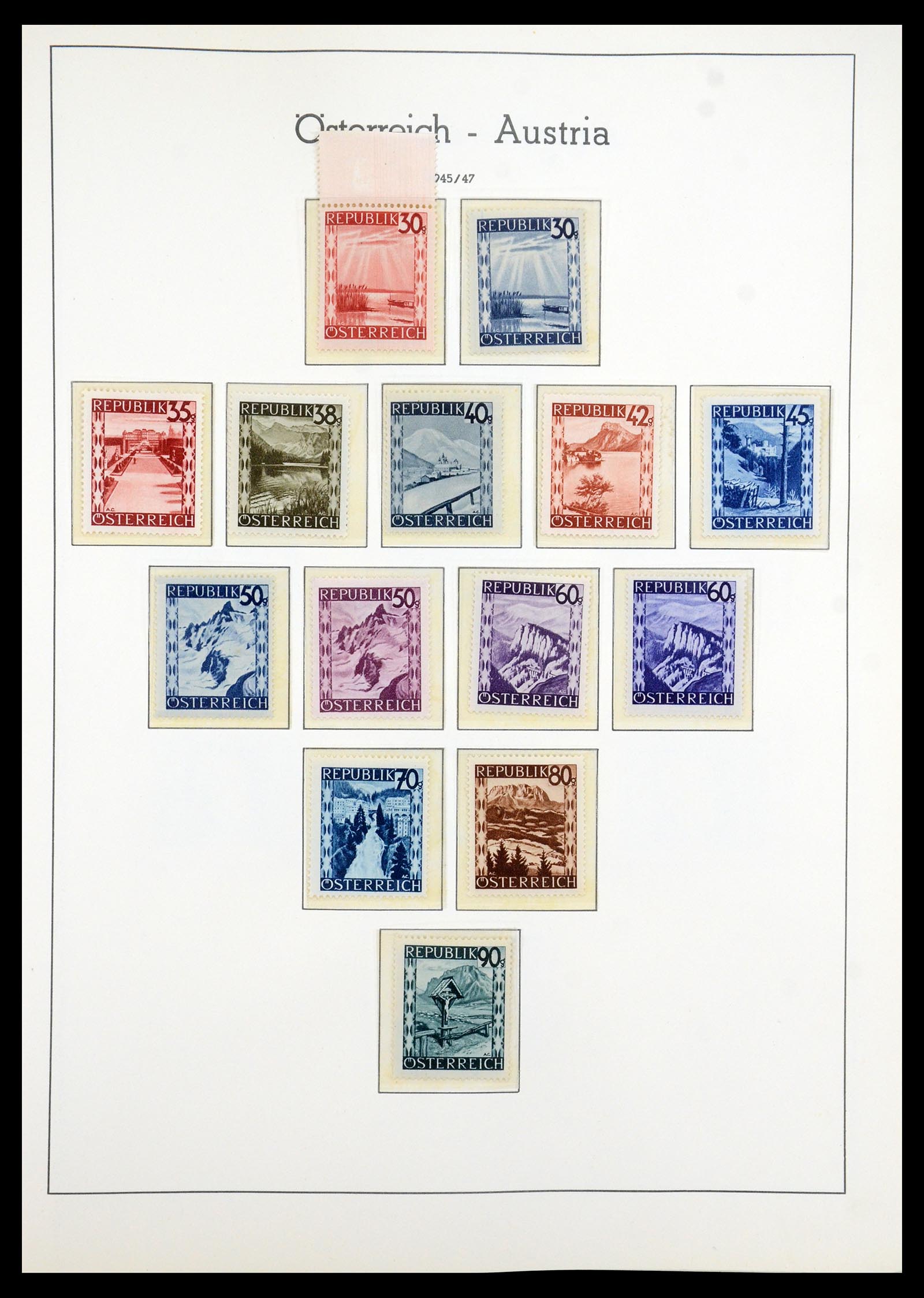 35211 008 - Postzegelverzameling 35211 Oostenrijk 1945-1978.