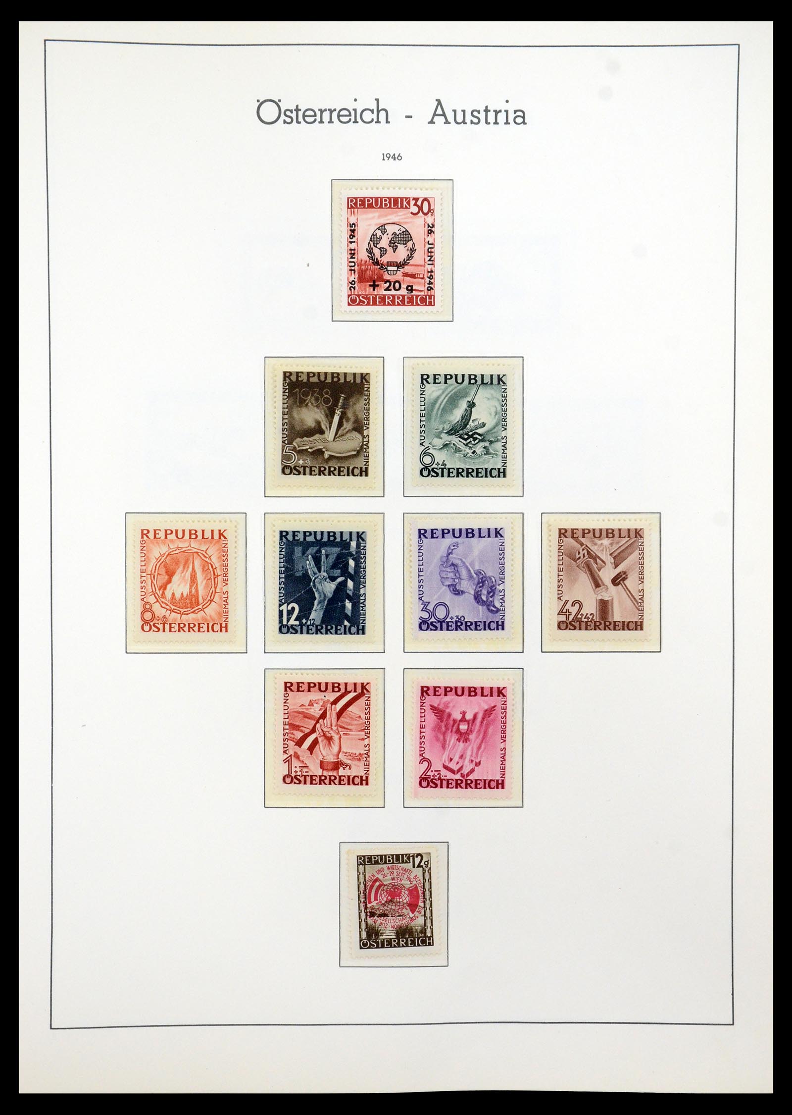 35211 010 - Postzegelverzameling 35211 Oostenrijk 1945-1978.