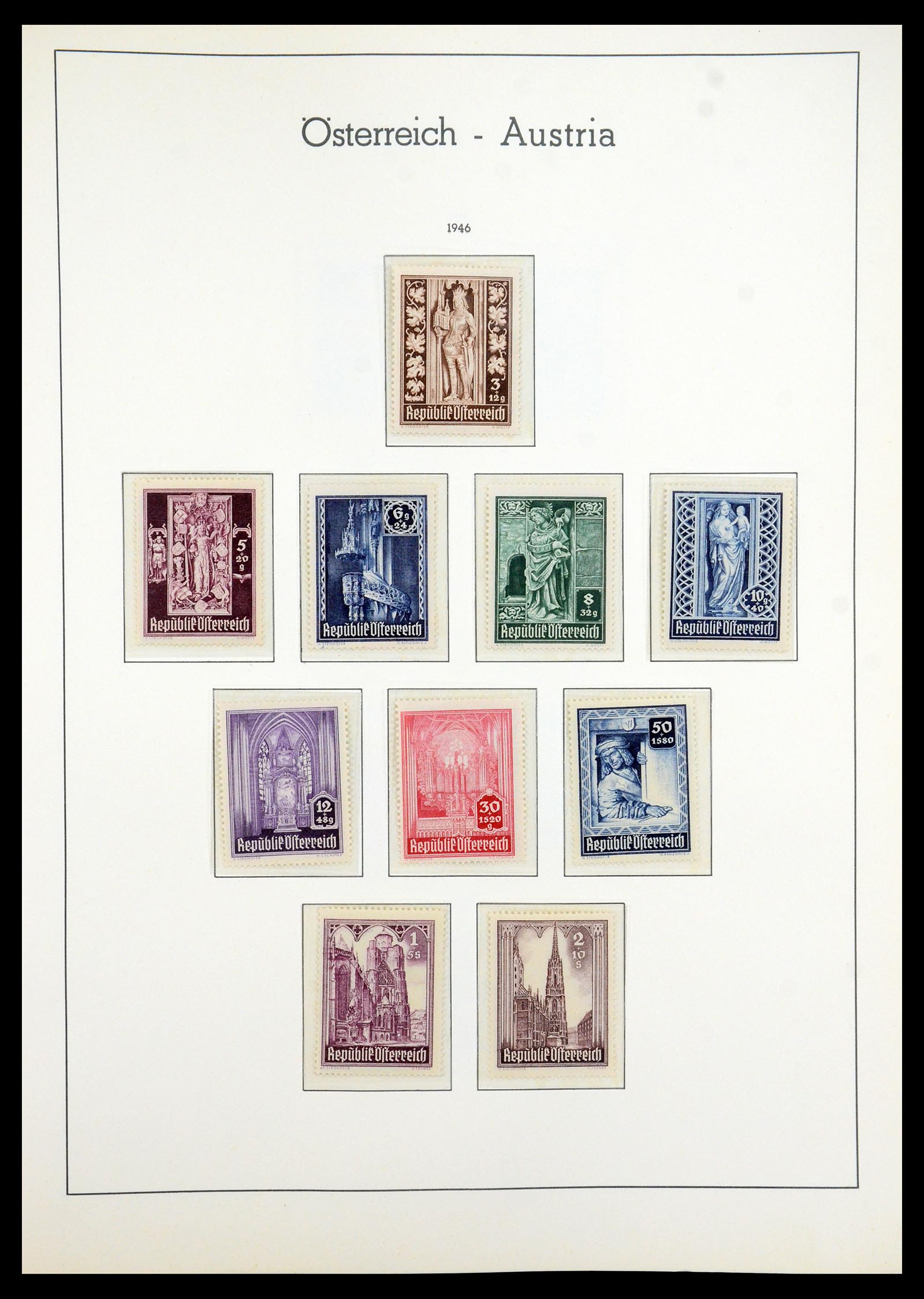 35211 012 - Postzegelverzameling 35211 Oostenrijk 1945-1978.