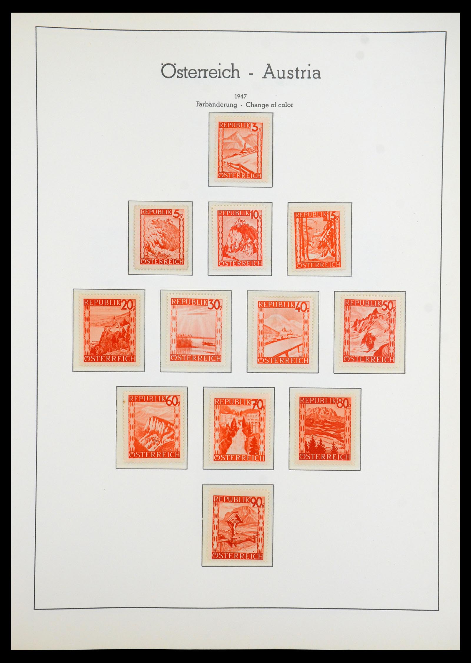 35211 017 - Postzegelverzameling 35211 Oostenrijk 1945-1978.