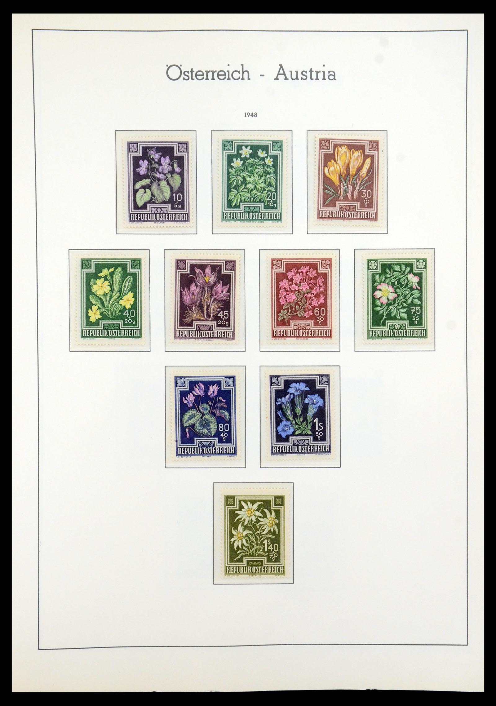 35211 019 - Postzegelverzameling 35211 Oostenrijk 1945-1978.