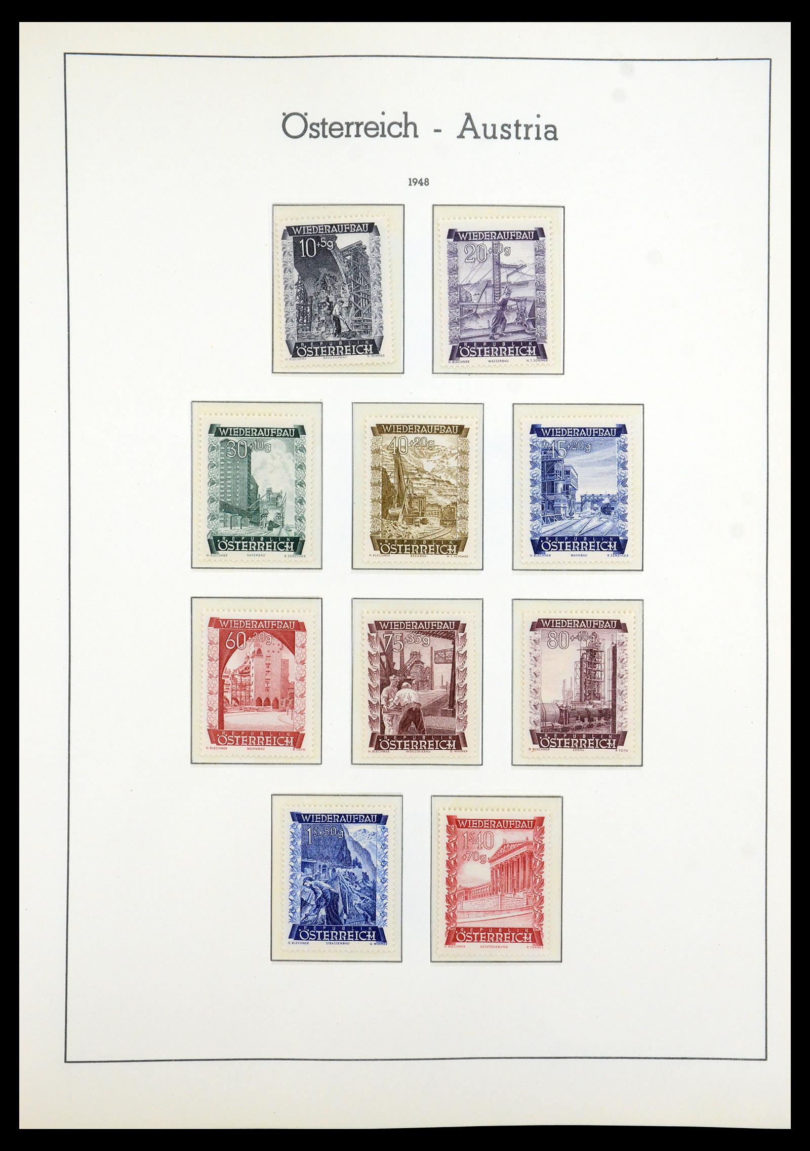 35211 020 - Postzegelverzameling 35211 Oostenrijk 1945-1978.