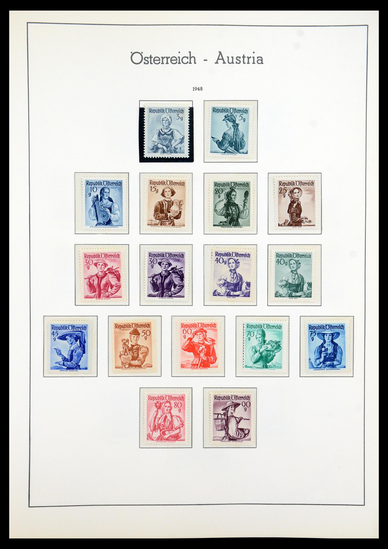 35211 023 - Postzegelverzameling 35211 Oostenrijk 1945-1978.
