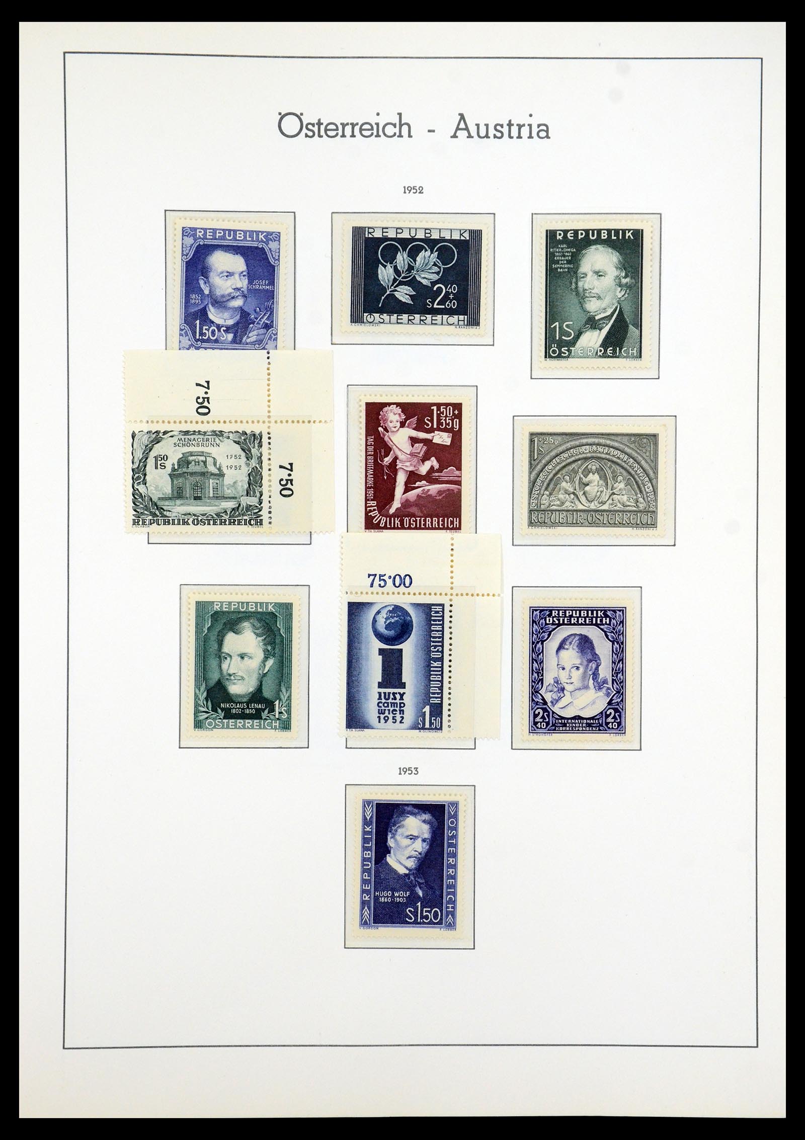 35211 030 - Postzegelverzameling 35211 Oostenrijk 1945-1978.