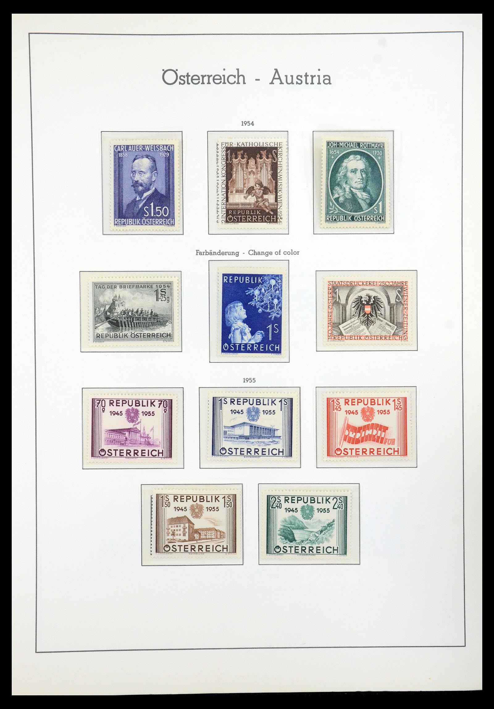35211 033 - Stamp Collection 35211 Austria 1945-1978.
