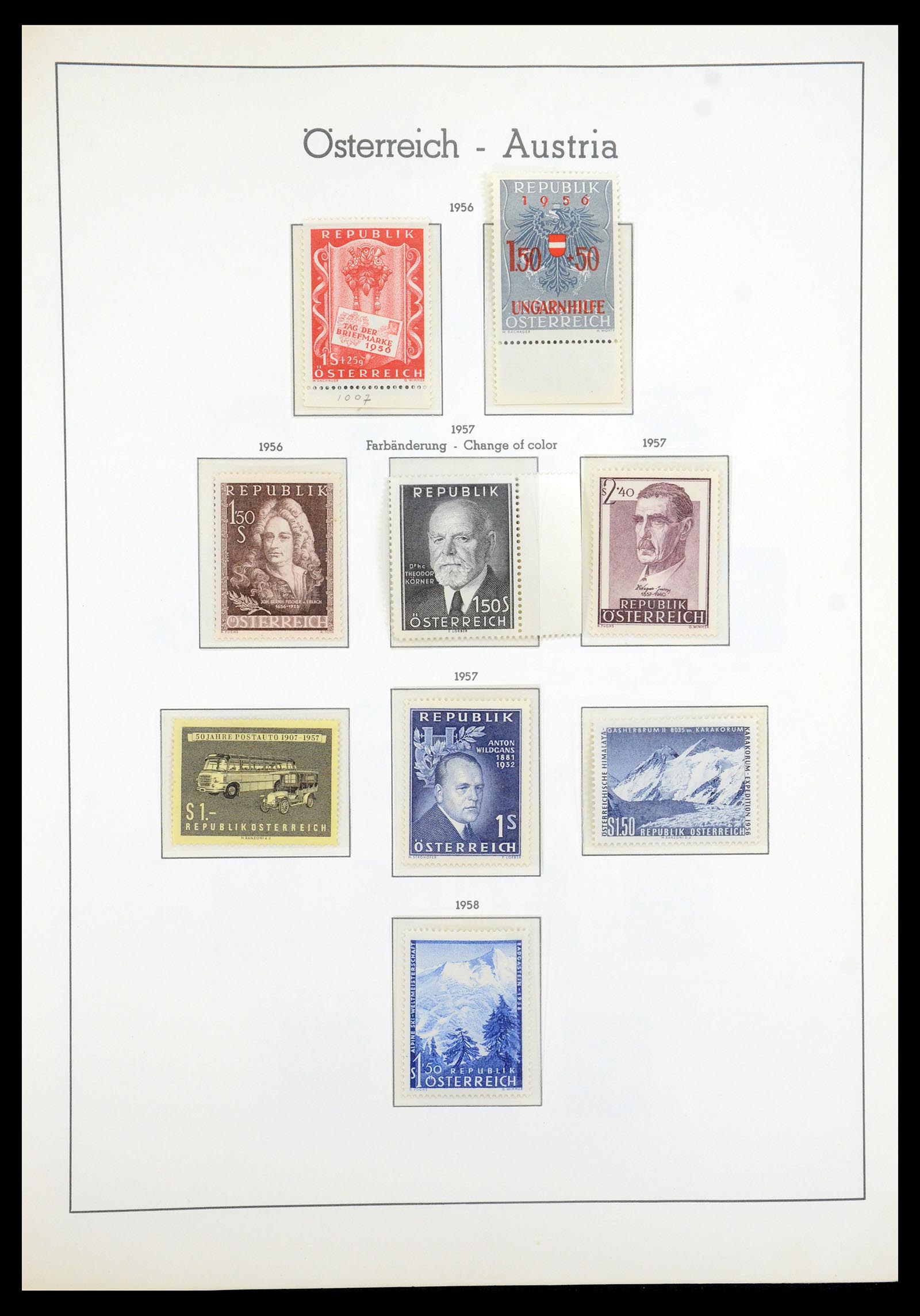 35211 035 - Postzegelverzameling 35211 Oostenrijk 1945-1978.