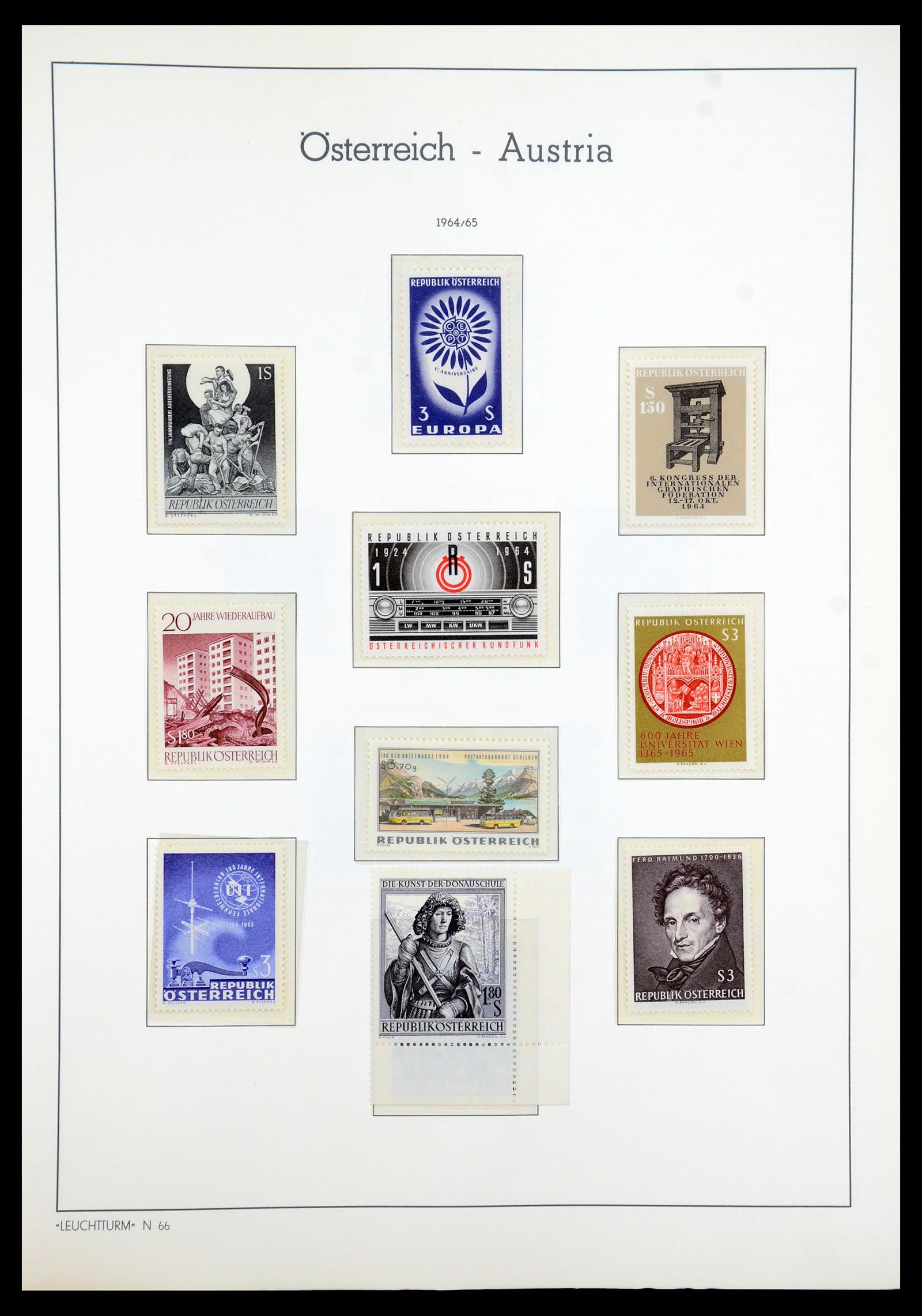 35211 052 - Postzegelverzameling 35211 Oostenrijk 1945-1978.