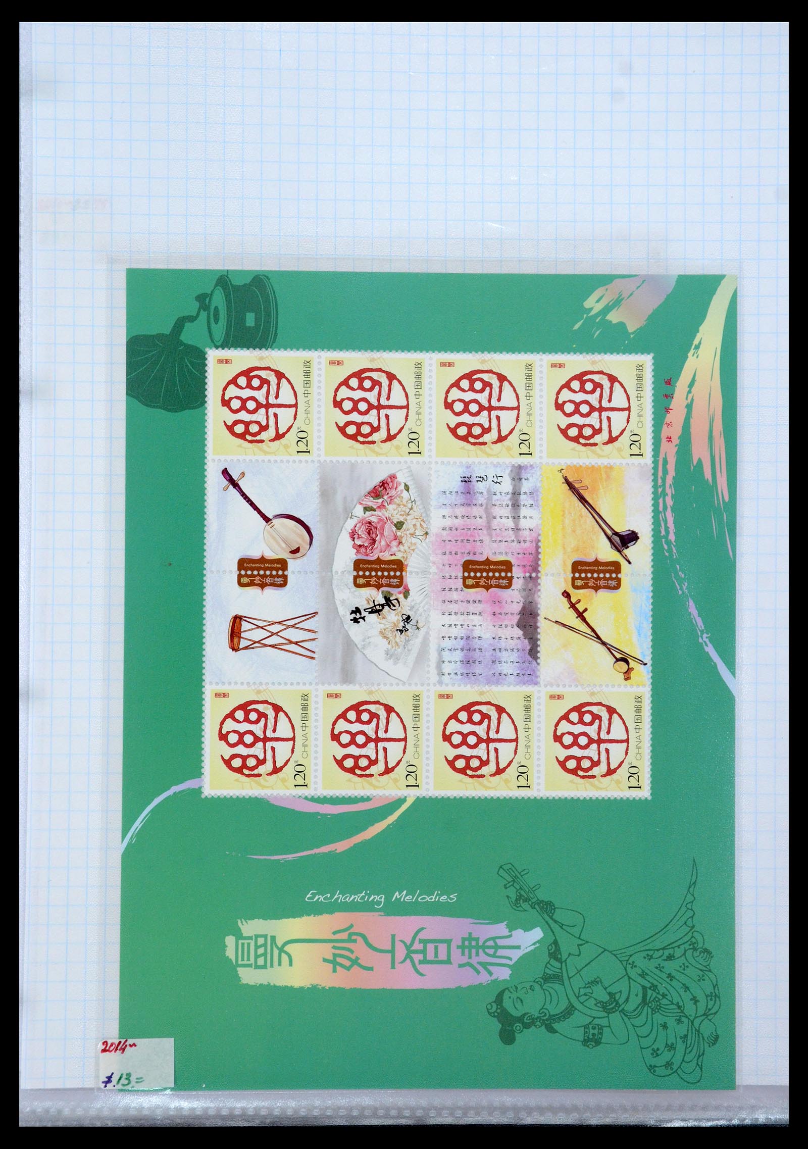 35213 036 - Postzegelverzameling 35213 China velletjes 2003-2019.