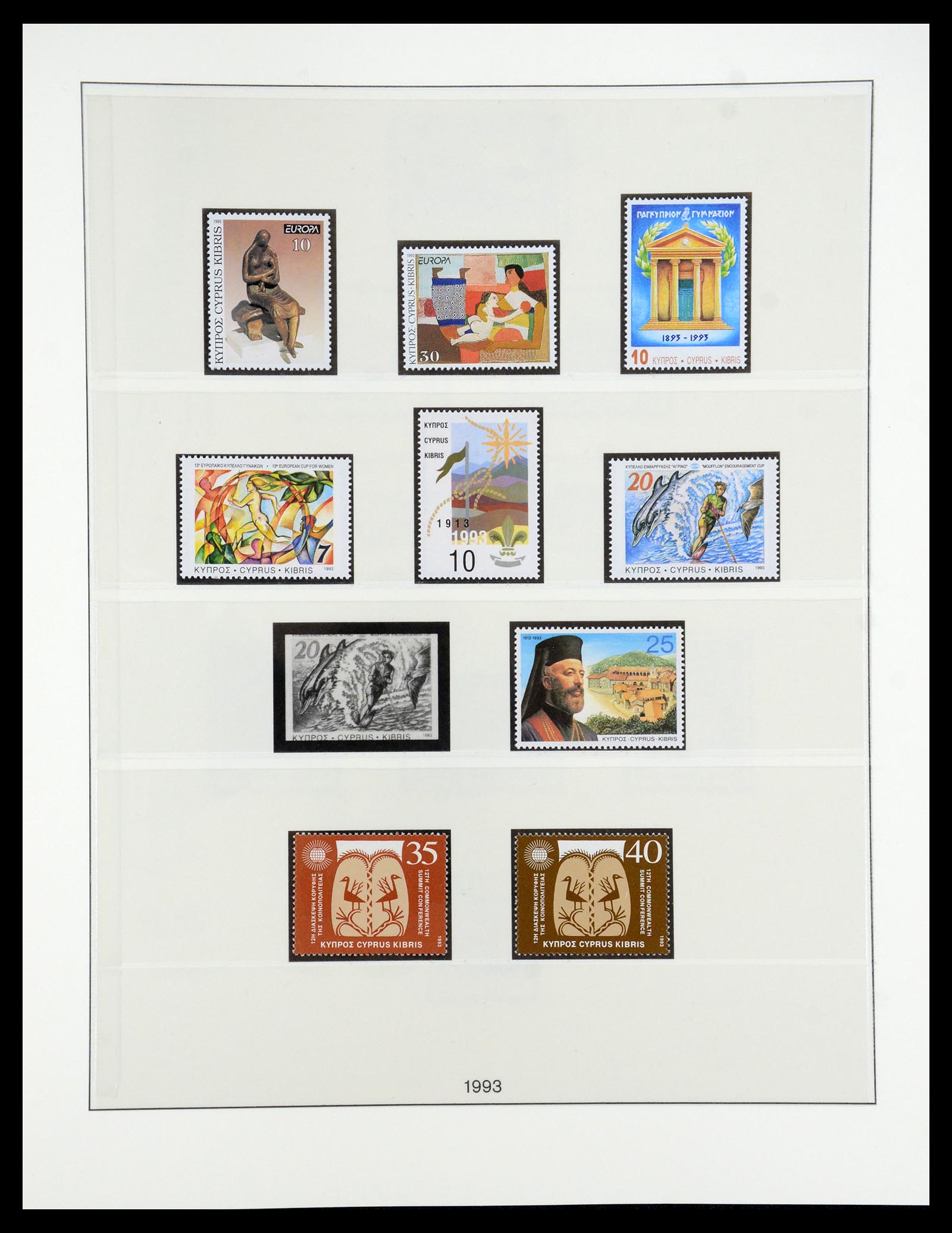 35214 080 - Postzegelverzameling 35214 Cyprus 1880-1993.