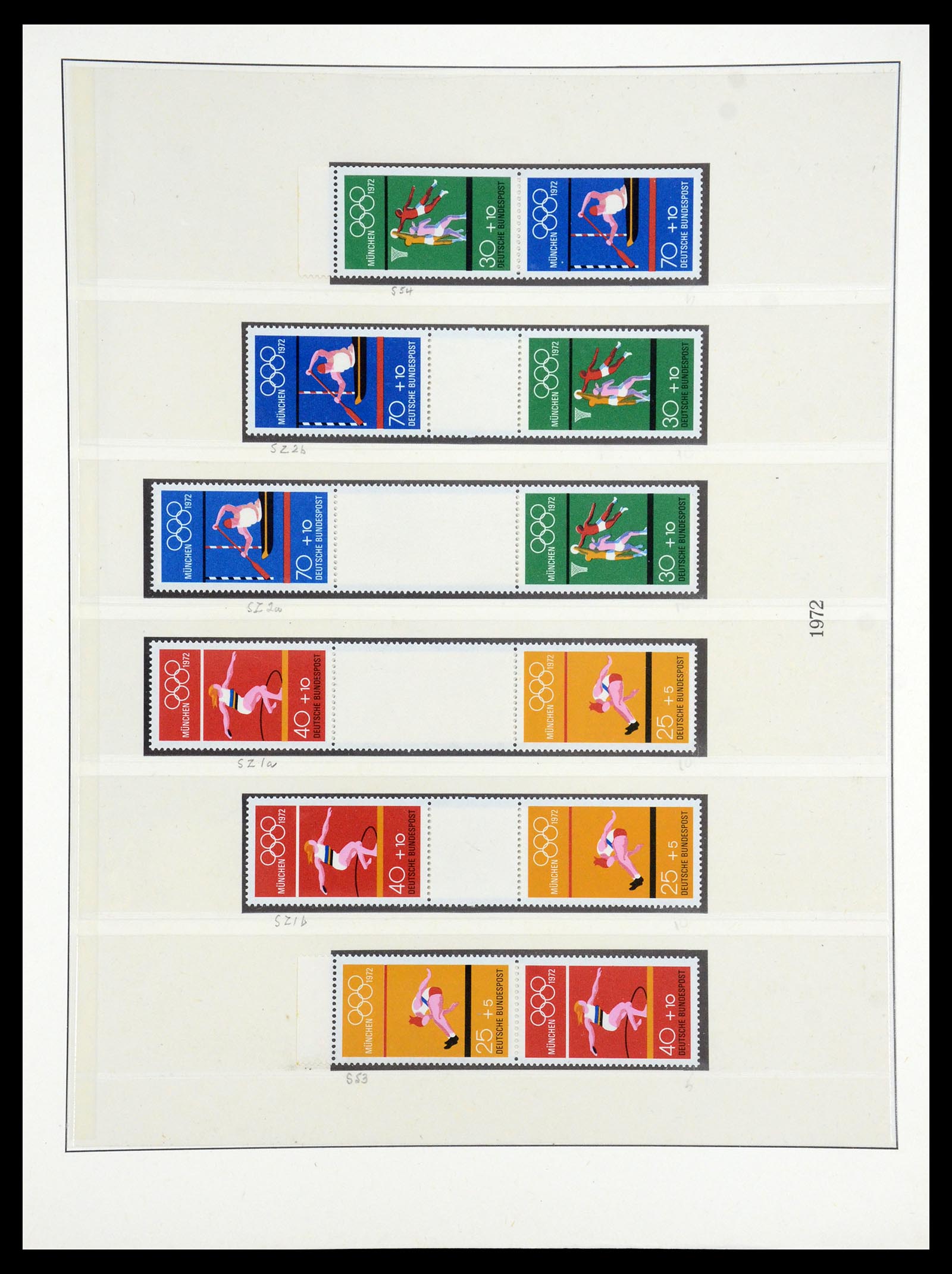 35218 018 - Stamp Collection 35218 Bundespost combinations 1951-1980.