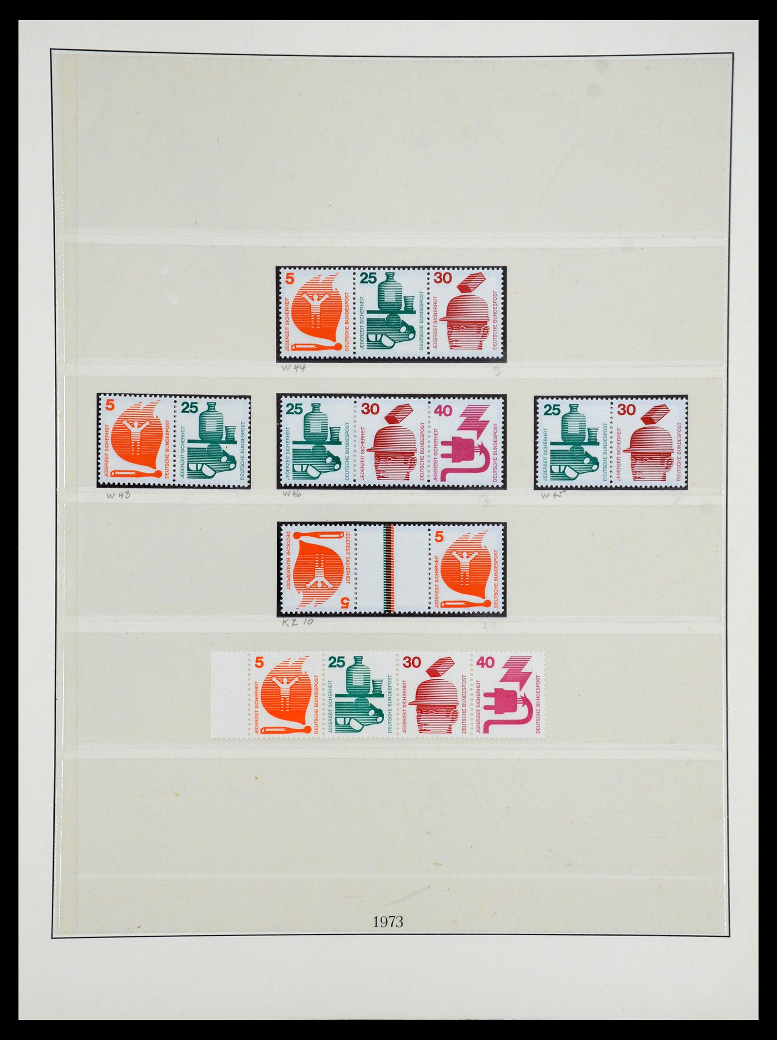 35218 019 - Postzegelverzameling 35218 Bundespost combinaties 1951-1980.