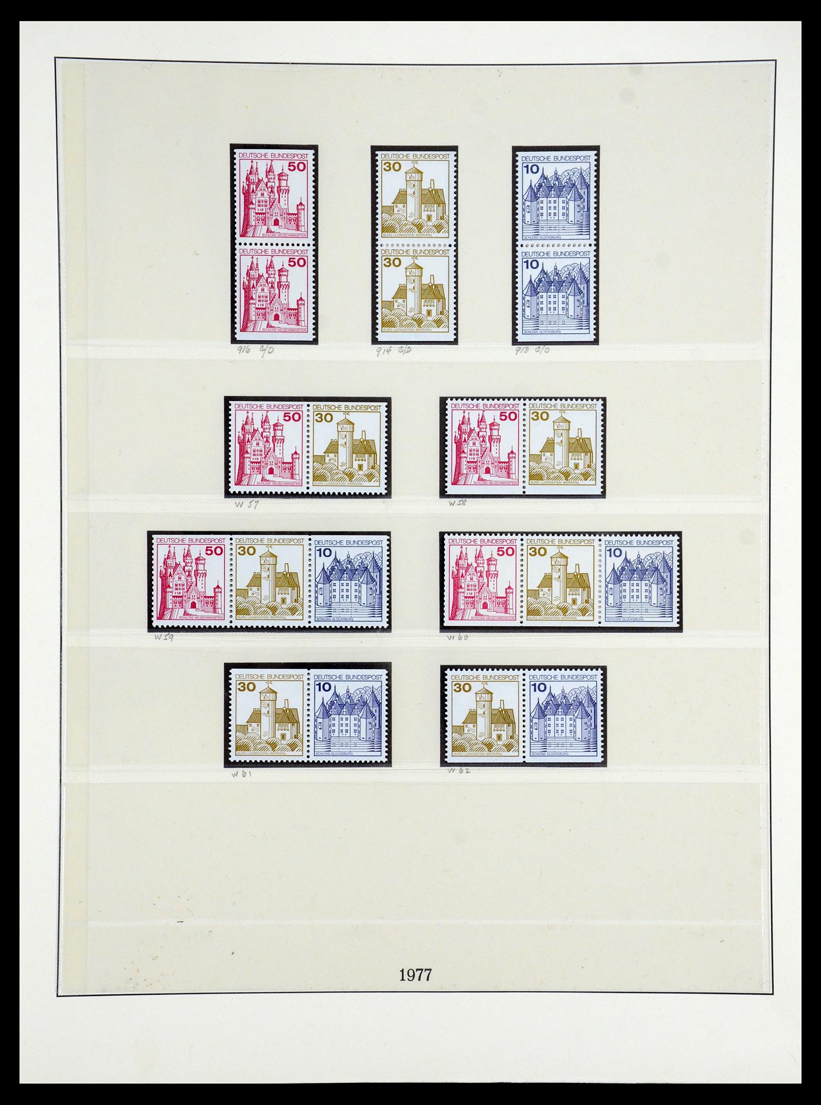 35218 021 - Stamp Collection 35218 Bundespost combinations 1951-1980.
