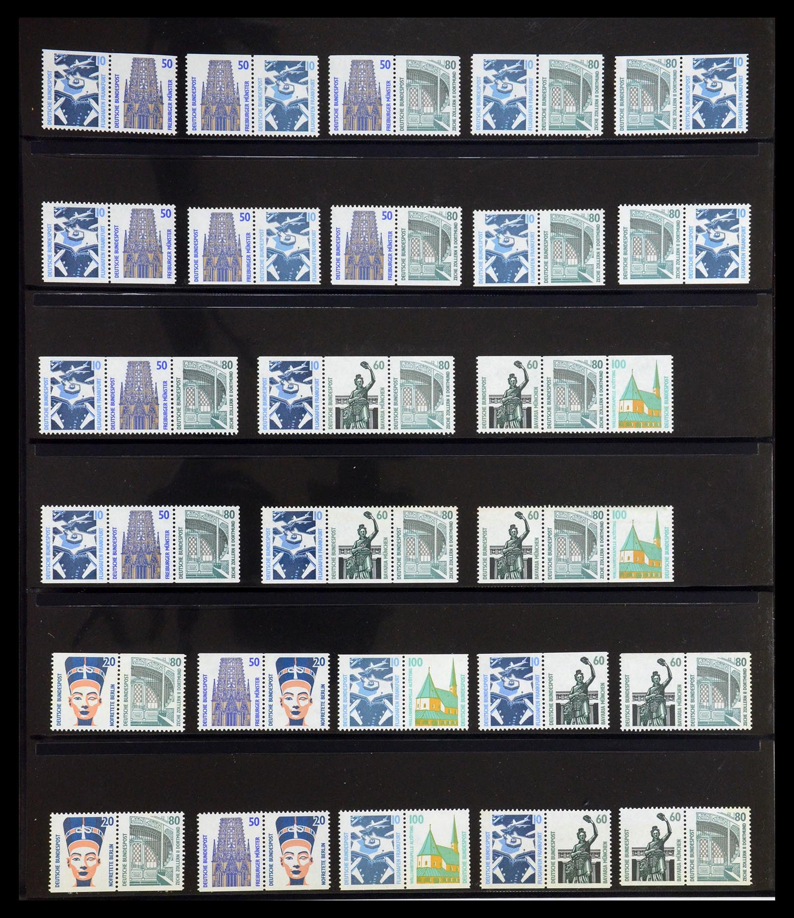 35218 025 - Postzegelverzameling 35218 Bundespost combinaties 1951-1980.