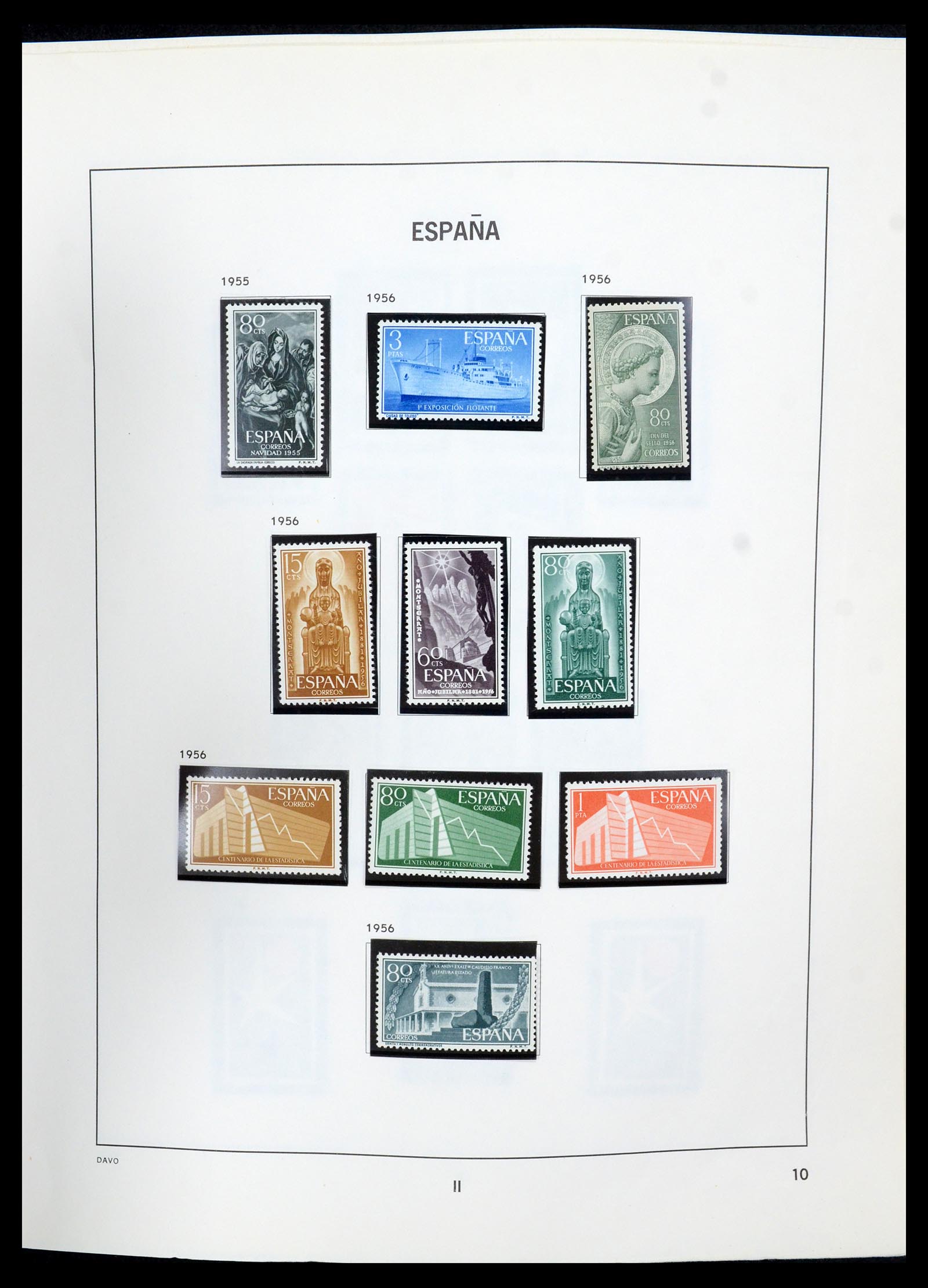 35219 010 - Postzegelverzameling 35219 Spanje 1945-2001.