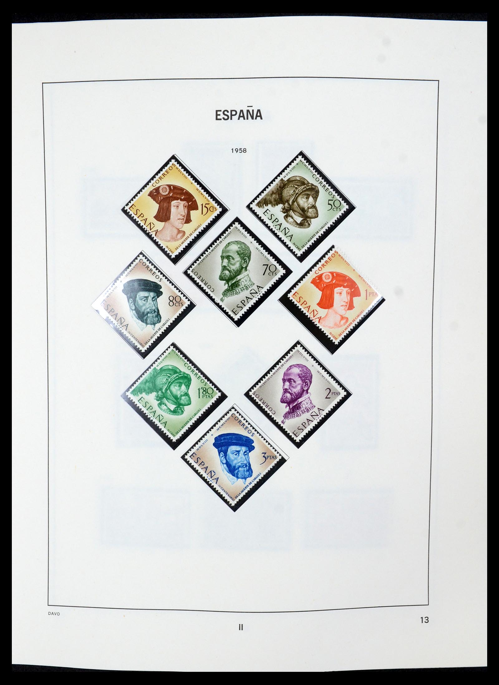 35219 013 - Postzegelverzameling 35219 Spanje 1945-2001.