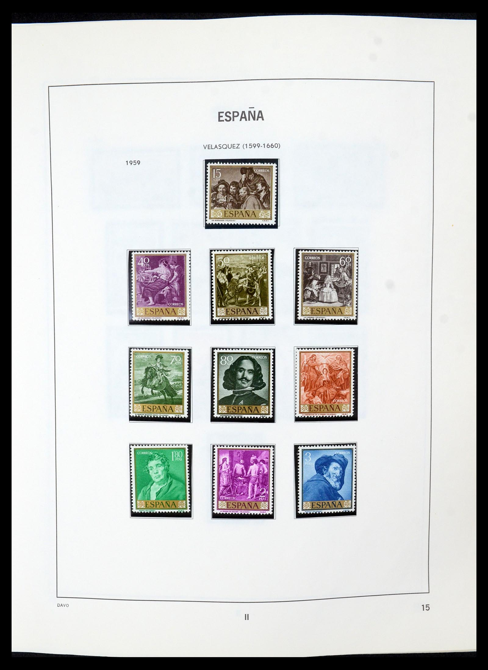 35219 015 - Postzegelverzameling 35219 Spanje 1945-2001.