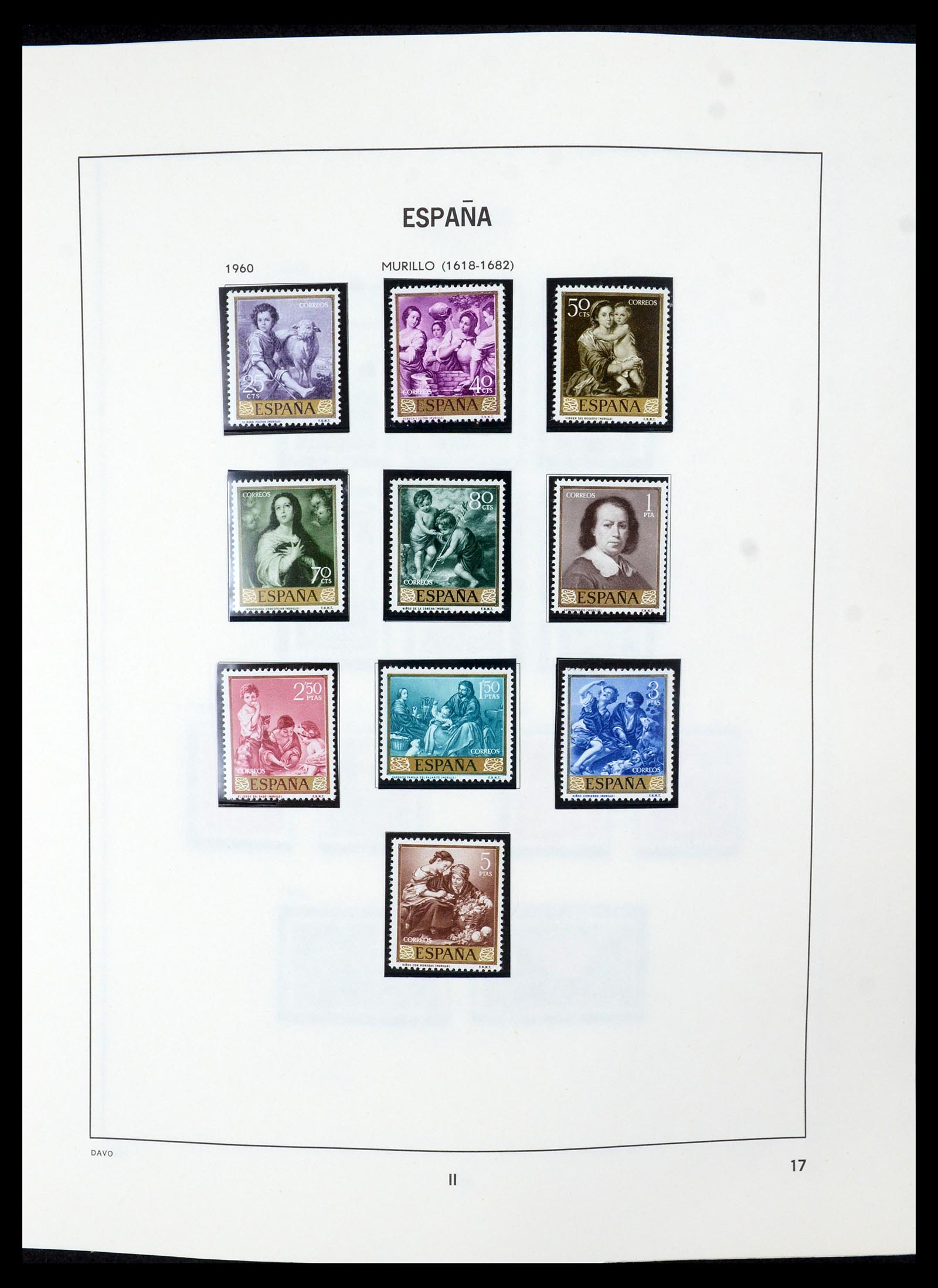 35219 017 - Postzegelverzameling 35219 Spanje 1945-2001.