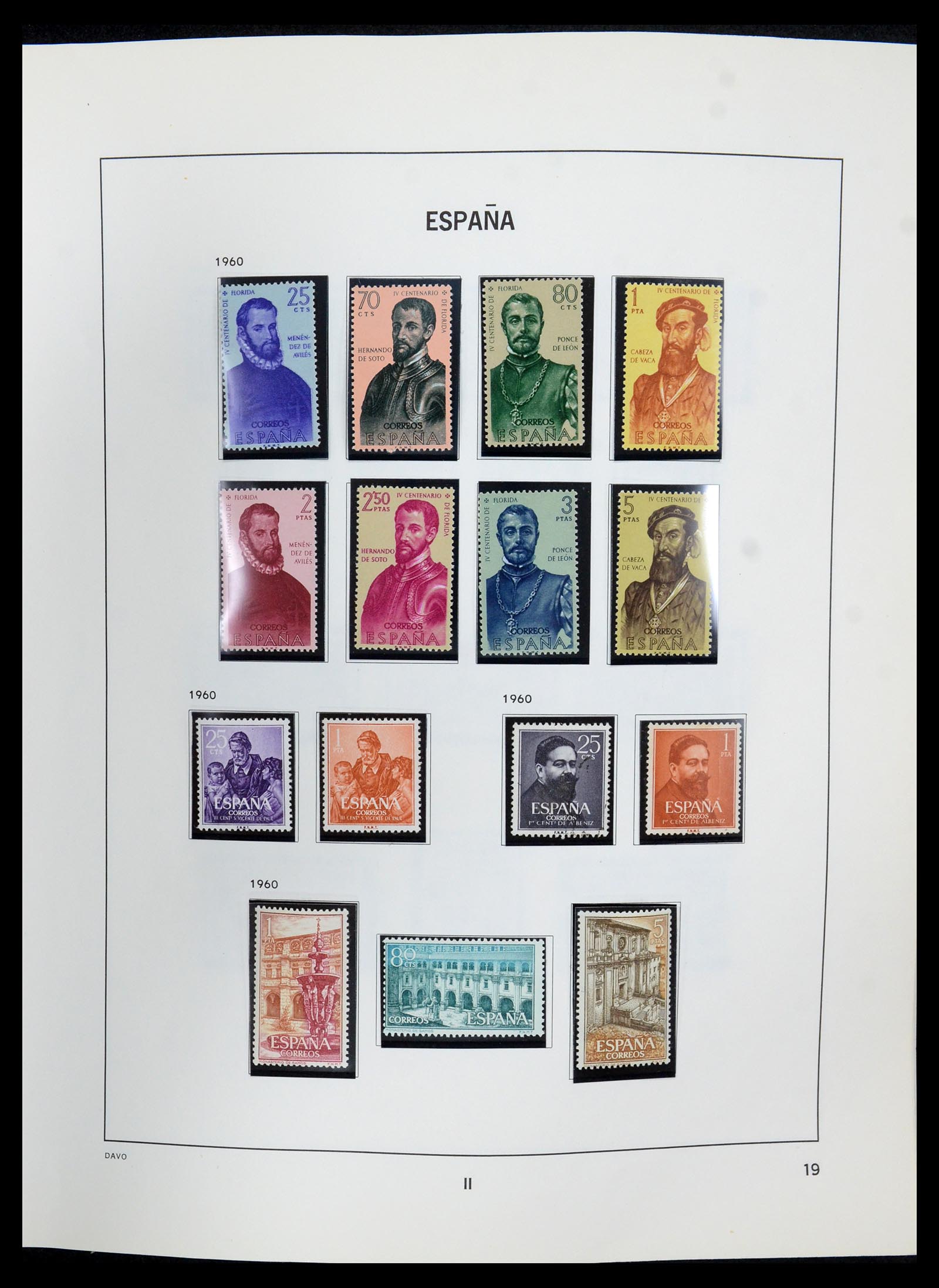 35219 019 - Postzegelverzameling 35219 Spanje 1945-2001.