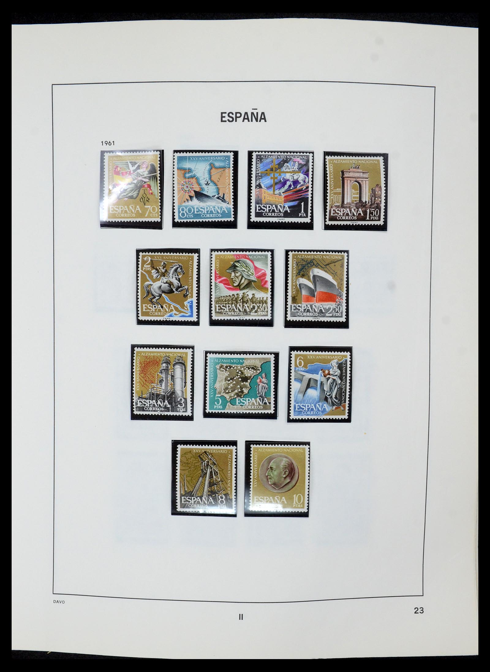 35219 024 - Postzegelverzameling 35219 Spanje 1945-2001.