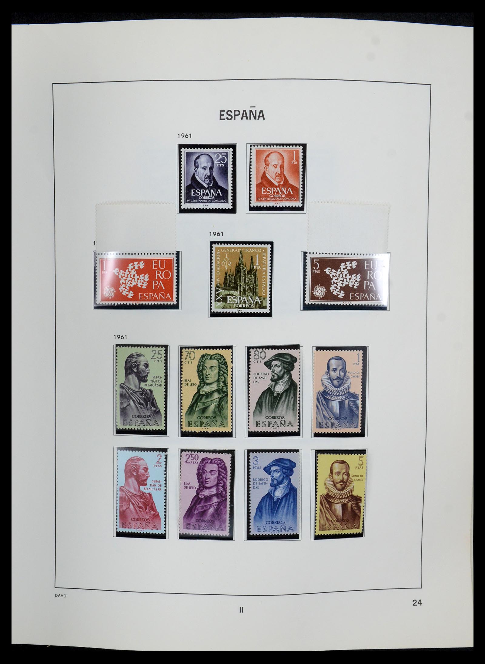 35219 025 - Postzegelverzameling 35219 Spanje 1945-2001.