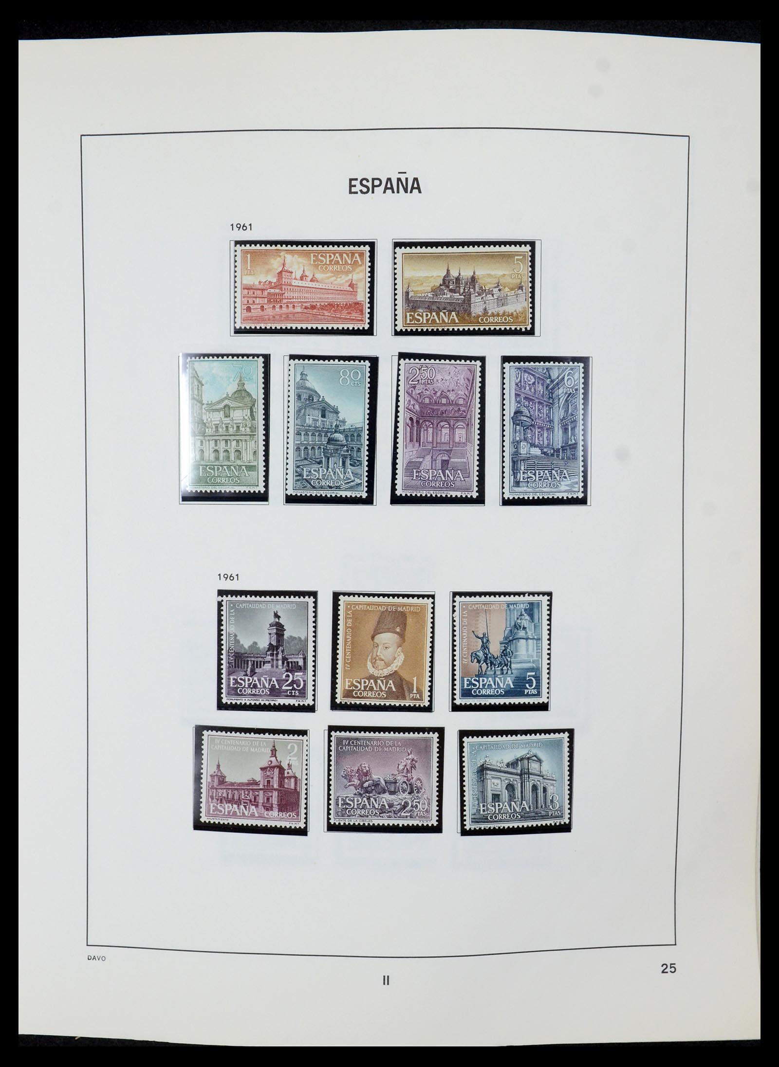 35219 026 - Postzegelverzameling 35219 Spanje 1945-2001.