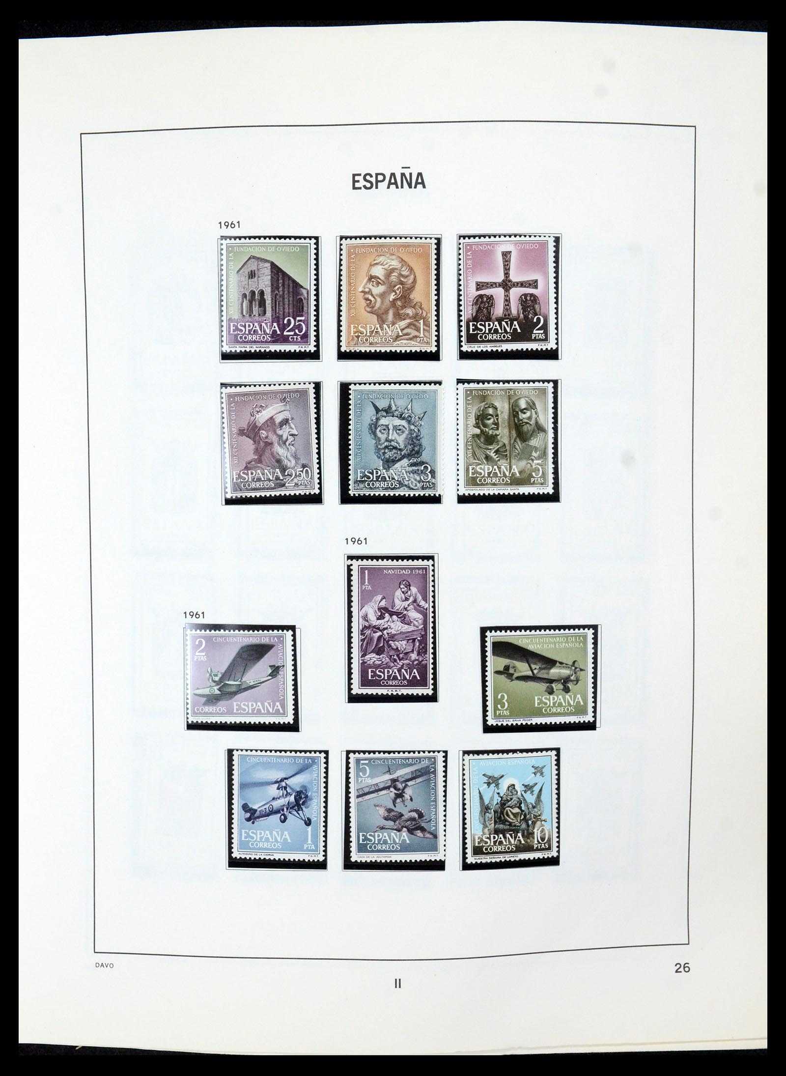 35219 027 - Postzegelverzameling 35219 Spanje 1945-2001.