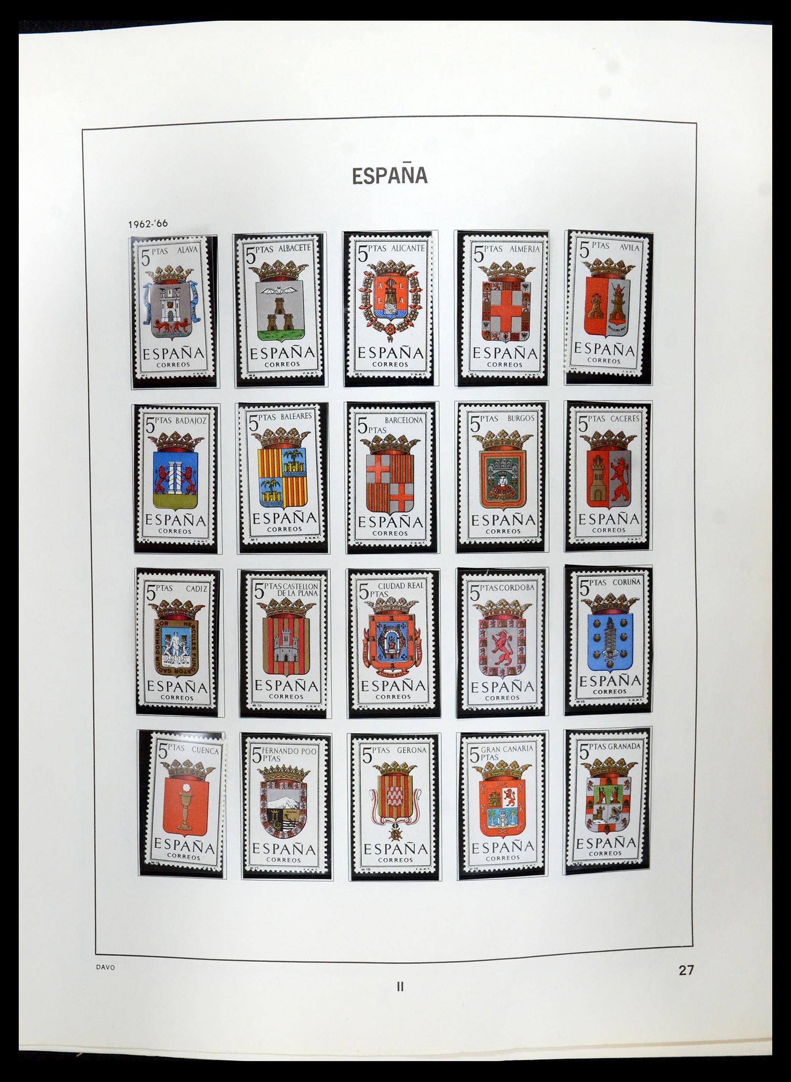 35219 028 - Postzegelverzameling 35219 Spanje 1945-2001.