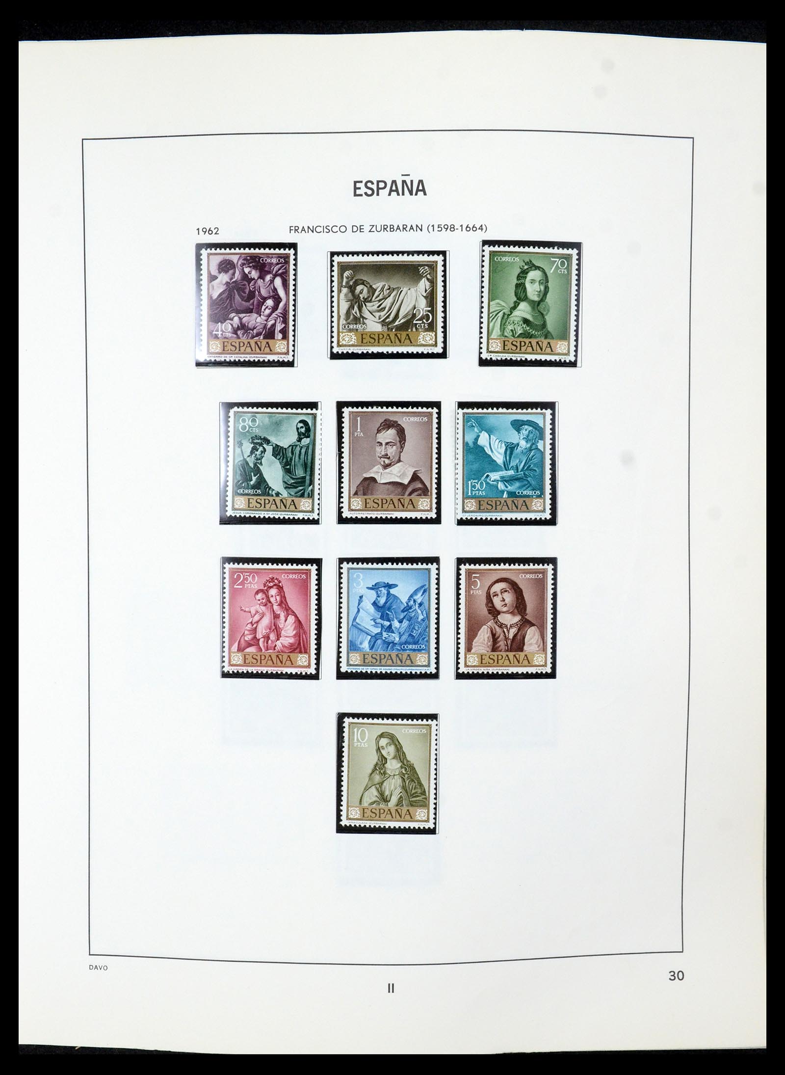 35219 031 - Postzegelverzameling 35219 Spanje 1945-2001.
