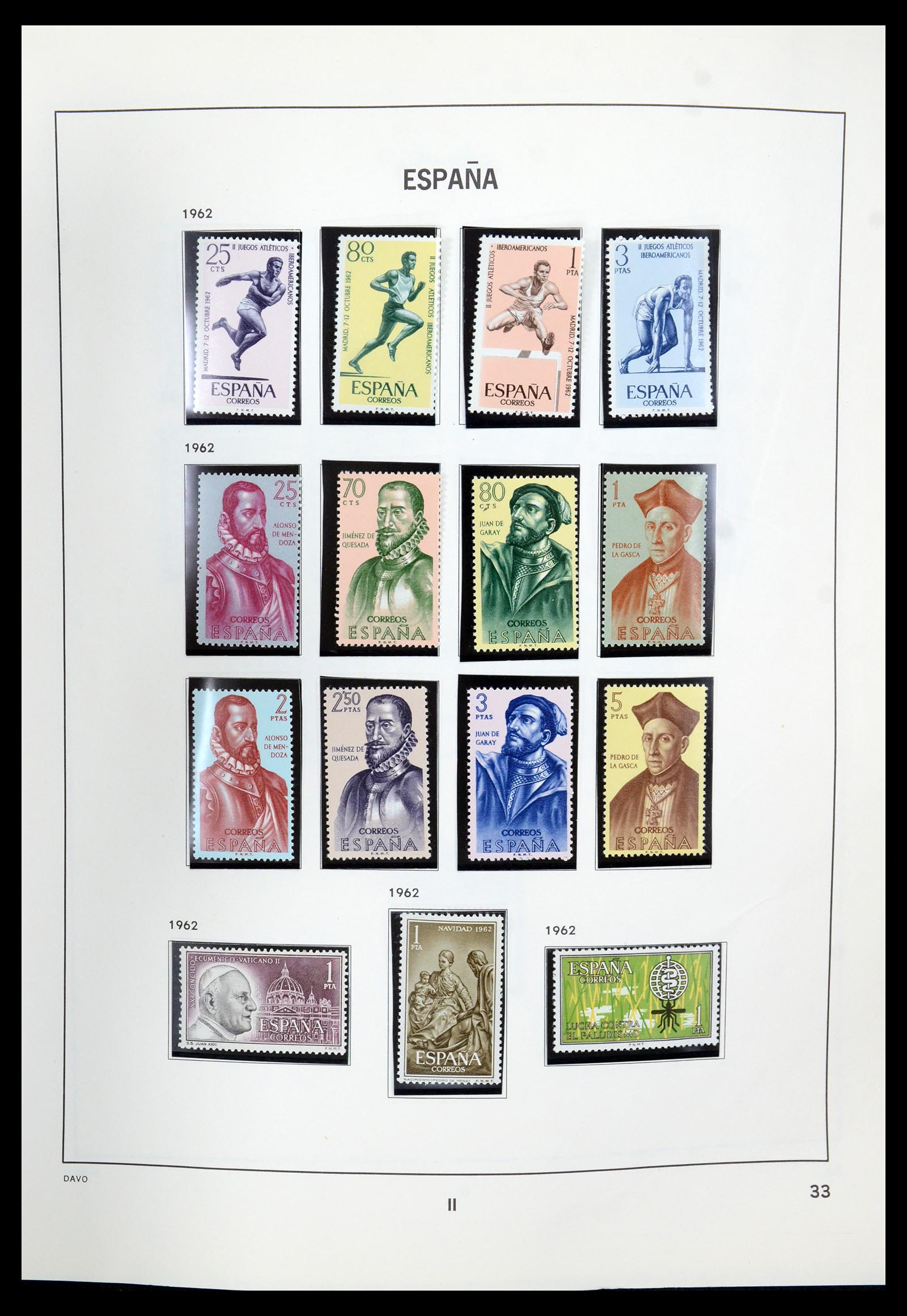 35219 034 - Postzegelverzameling 35219 Spanje 1945-2001.