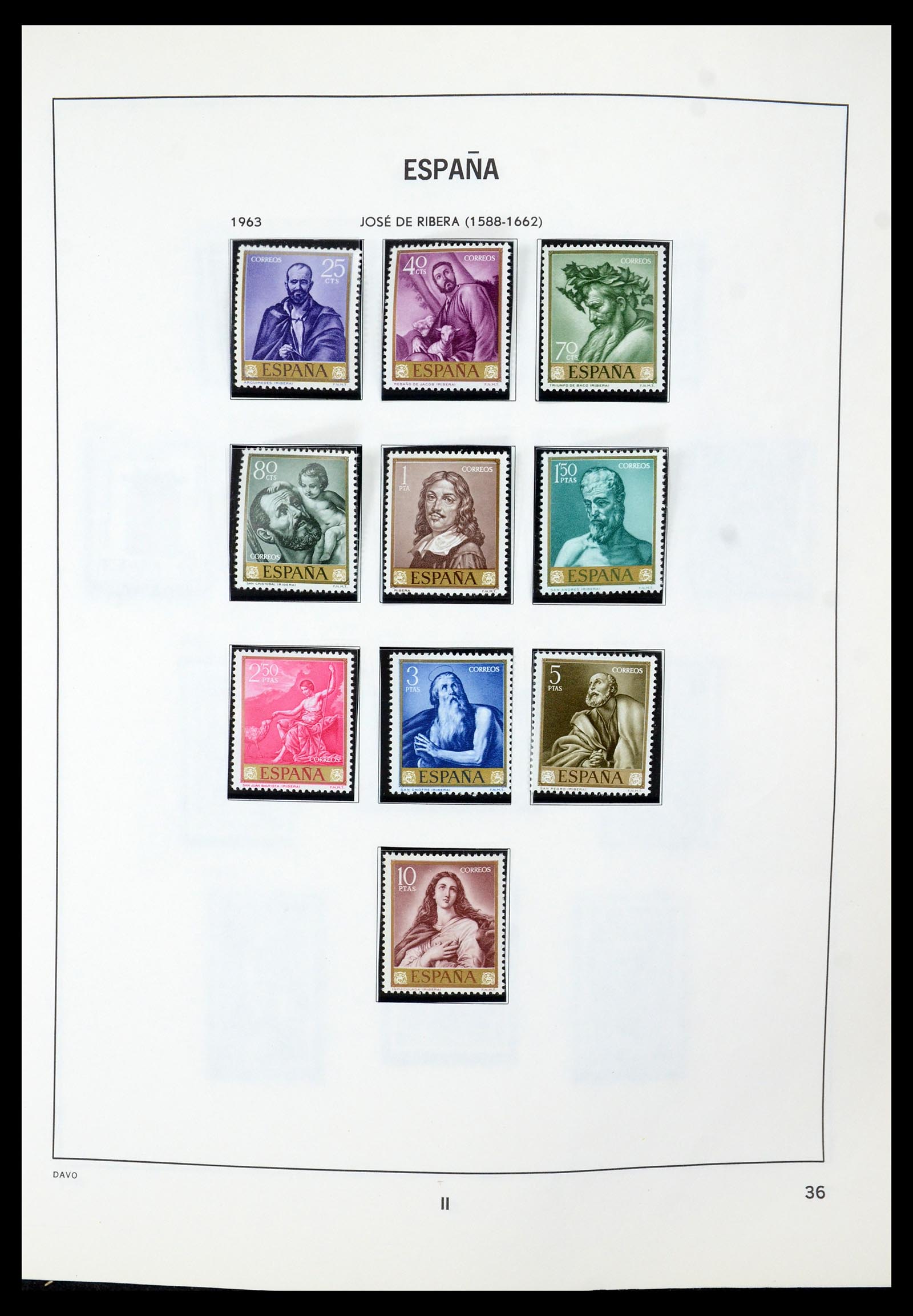 35219 037 - Postzegelverzameling 35219 Spanje 1945-2001.