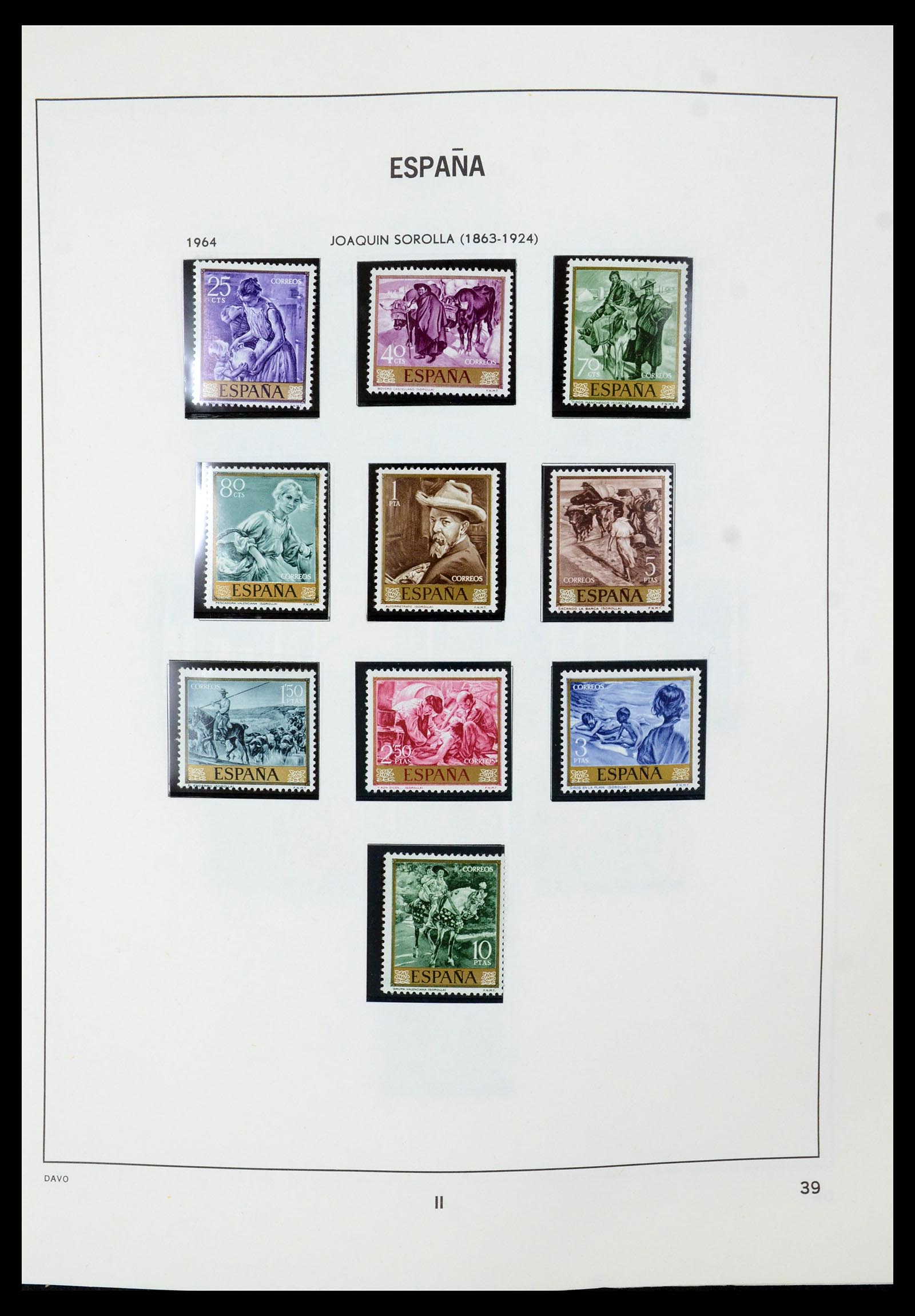 35219 040 - Postzegelverzameling 35219 Spanje 1945-2001.