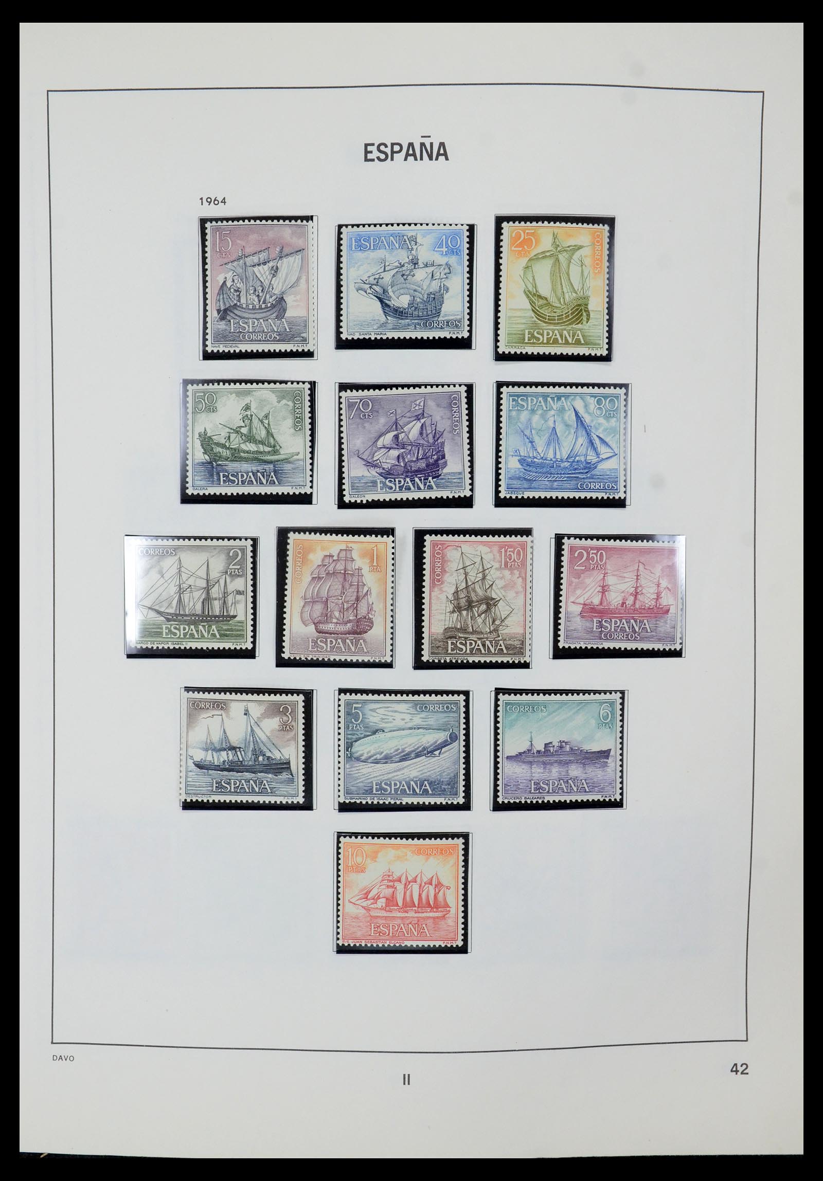 35219 043 - Stamp Collection 35219 Spain 1945-2001.