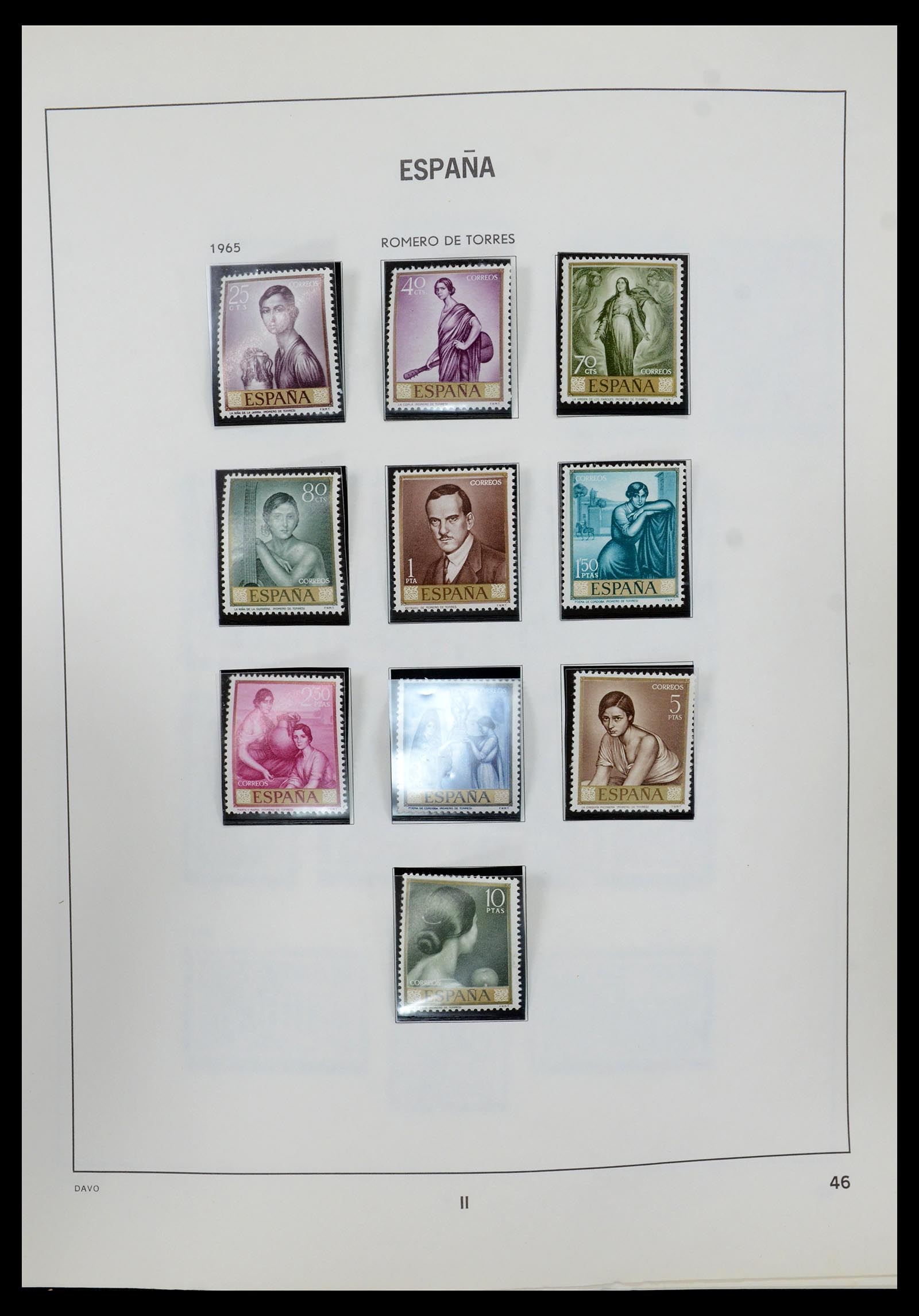 35219 047 - Postzegelverzameling 35219 Spanje 1945-2001.