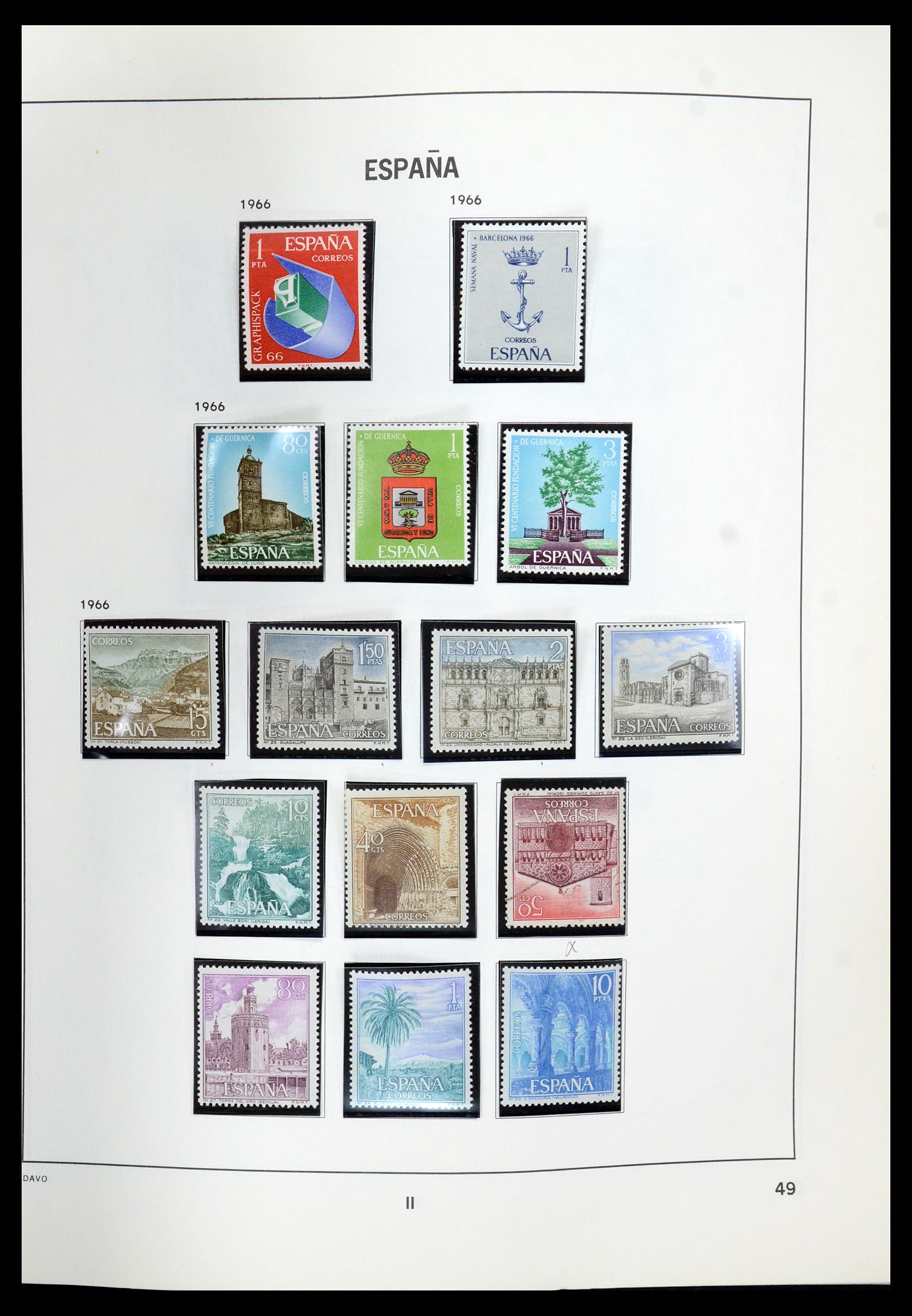35219 050 - Postzegelverzameling 35219 Spanje 1945-2001.