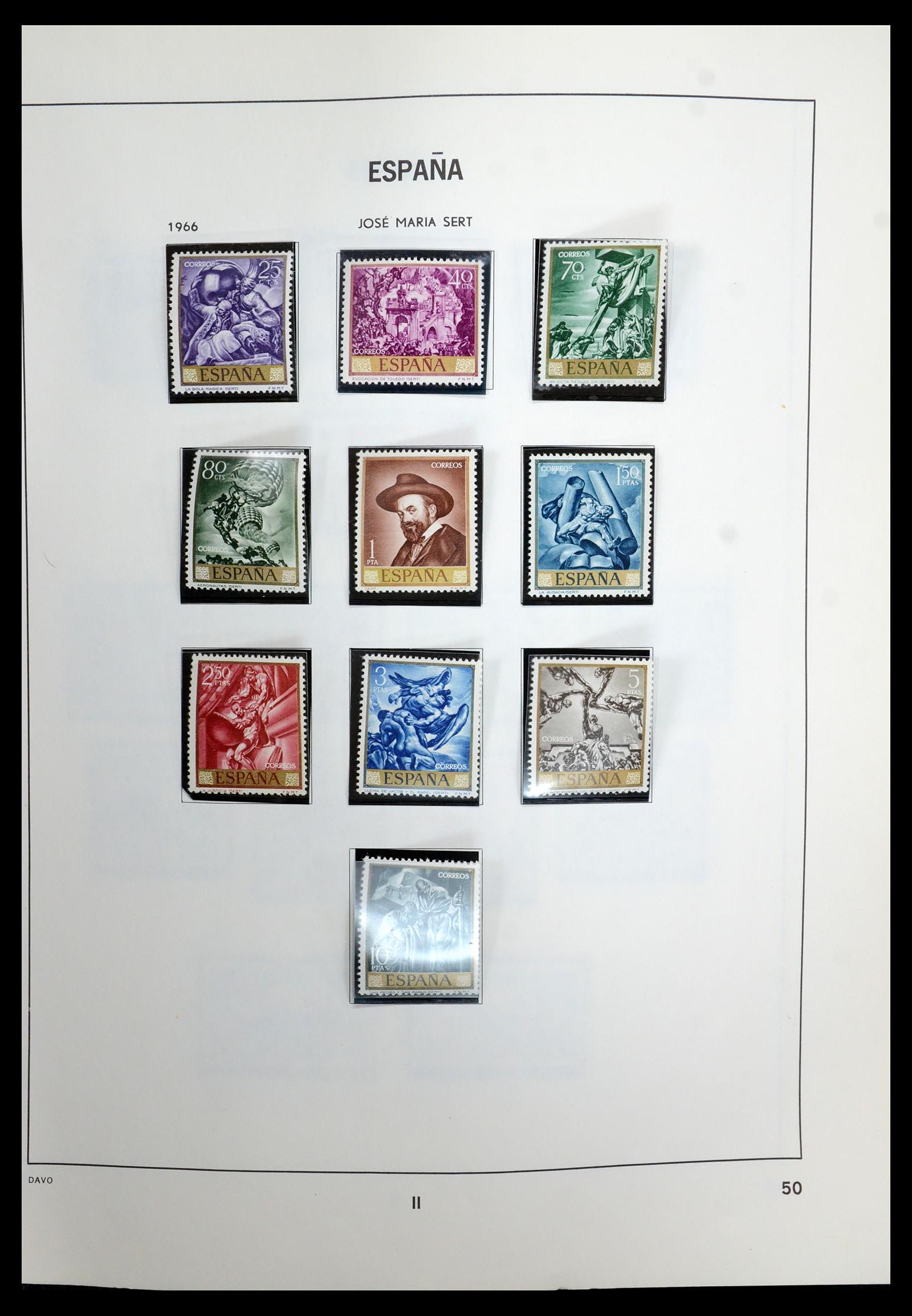 35219 051 - Postzegelverzameling 35219 Spanje 1945-2001.