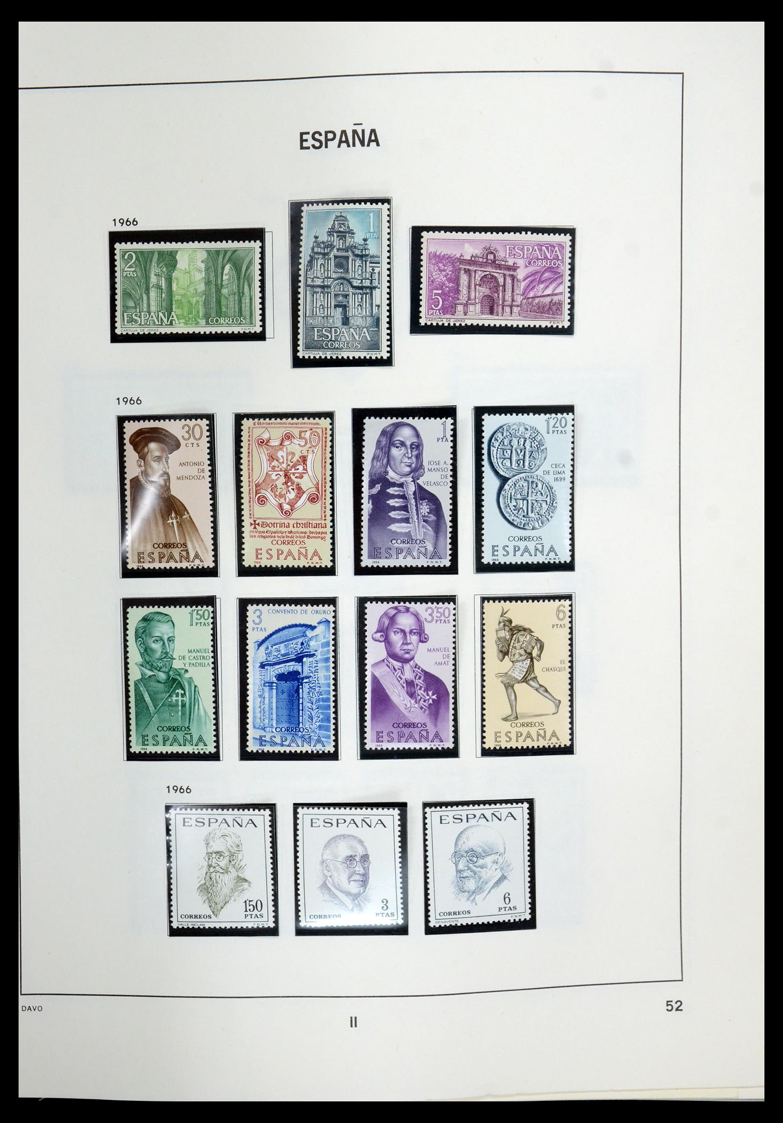 35219 053 - Postzegelverzameling 35219 Spanje 1945-2001.
